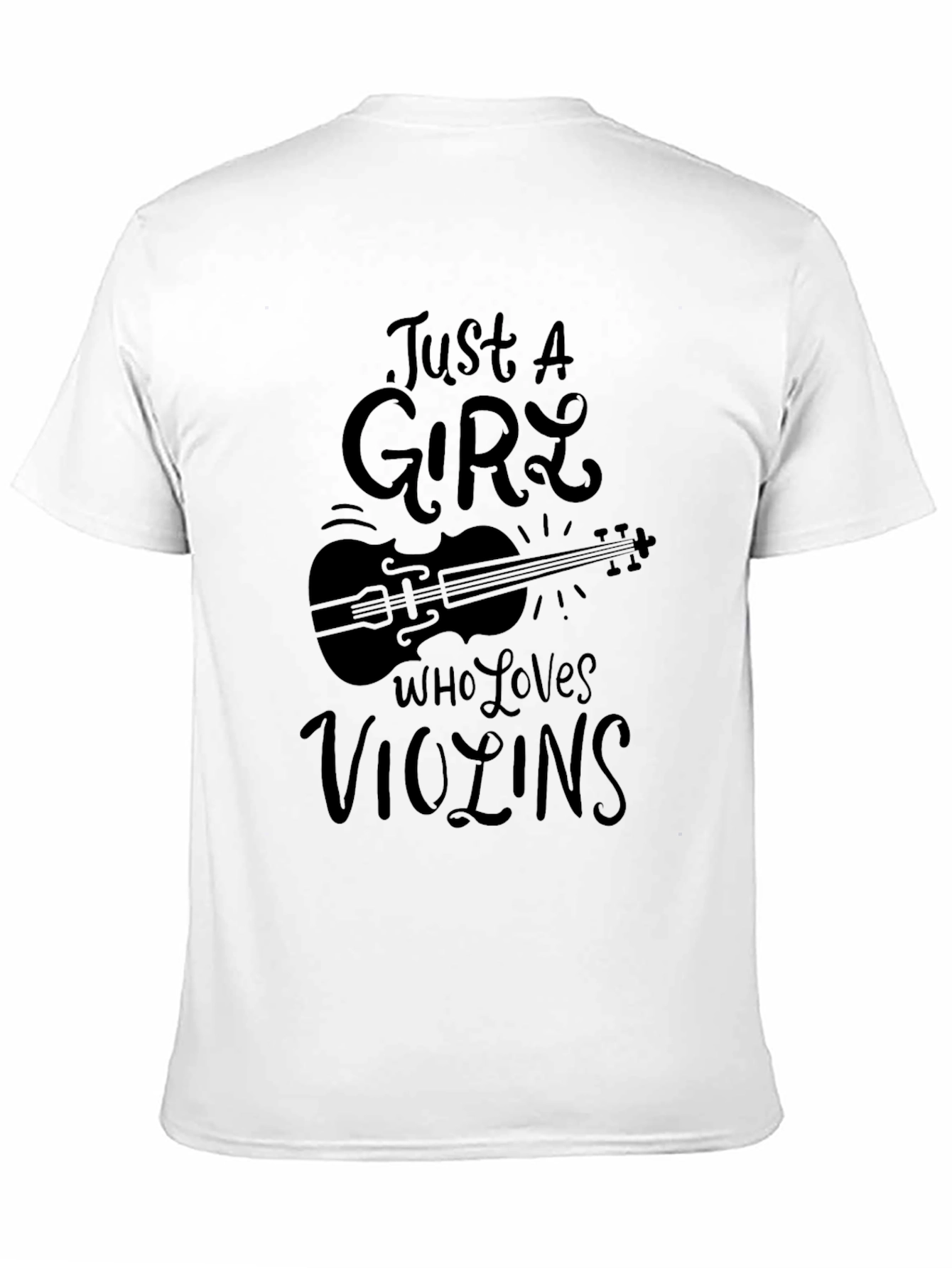 Just A Girl Who Loves Violins Graphic Tee