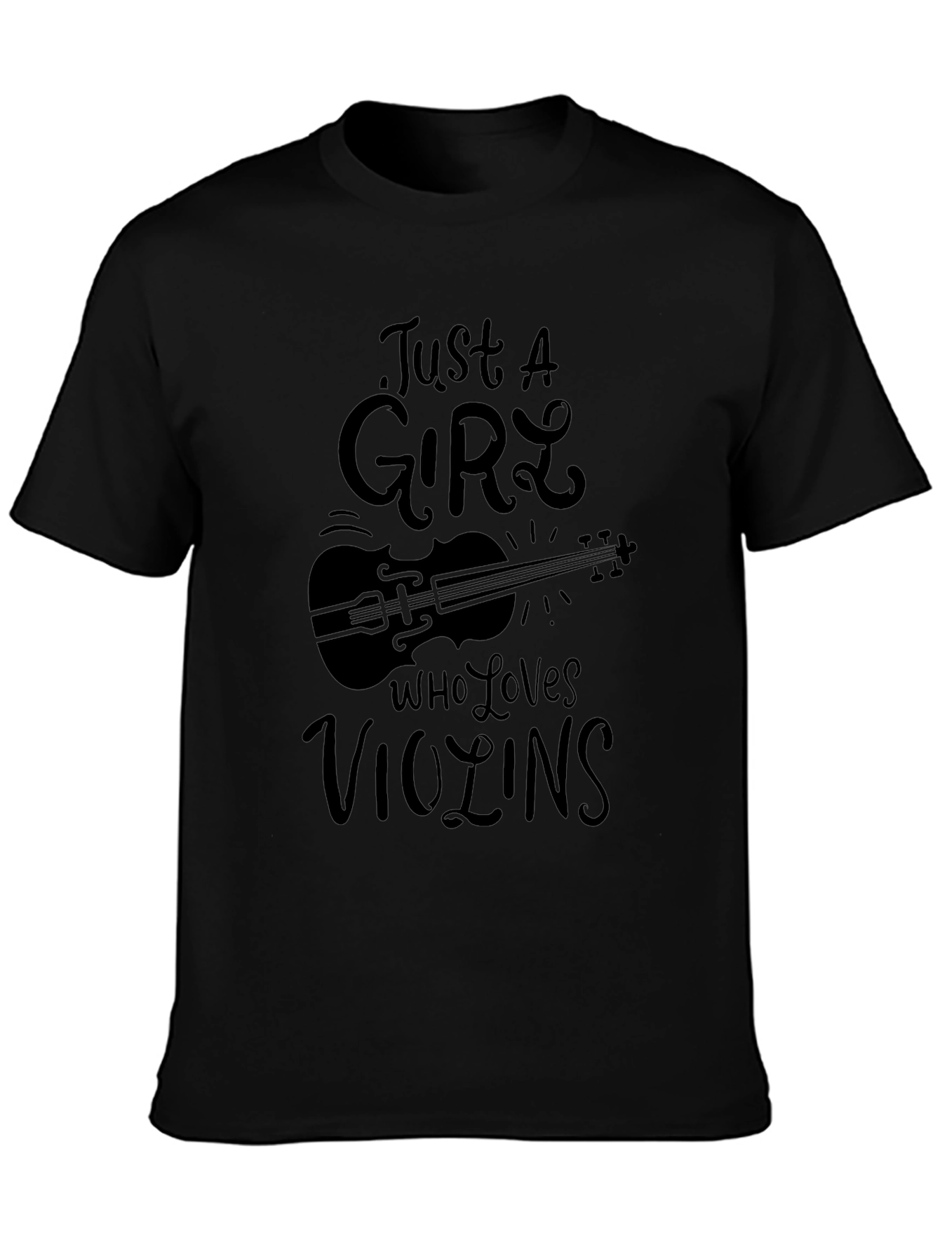 Just A Girl Who Loves Violins Graphic Tee