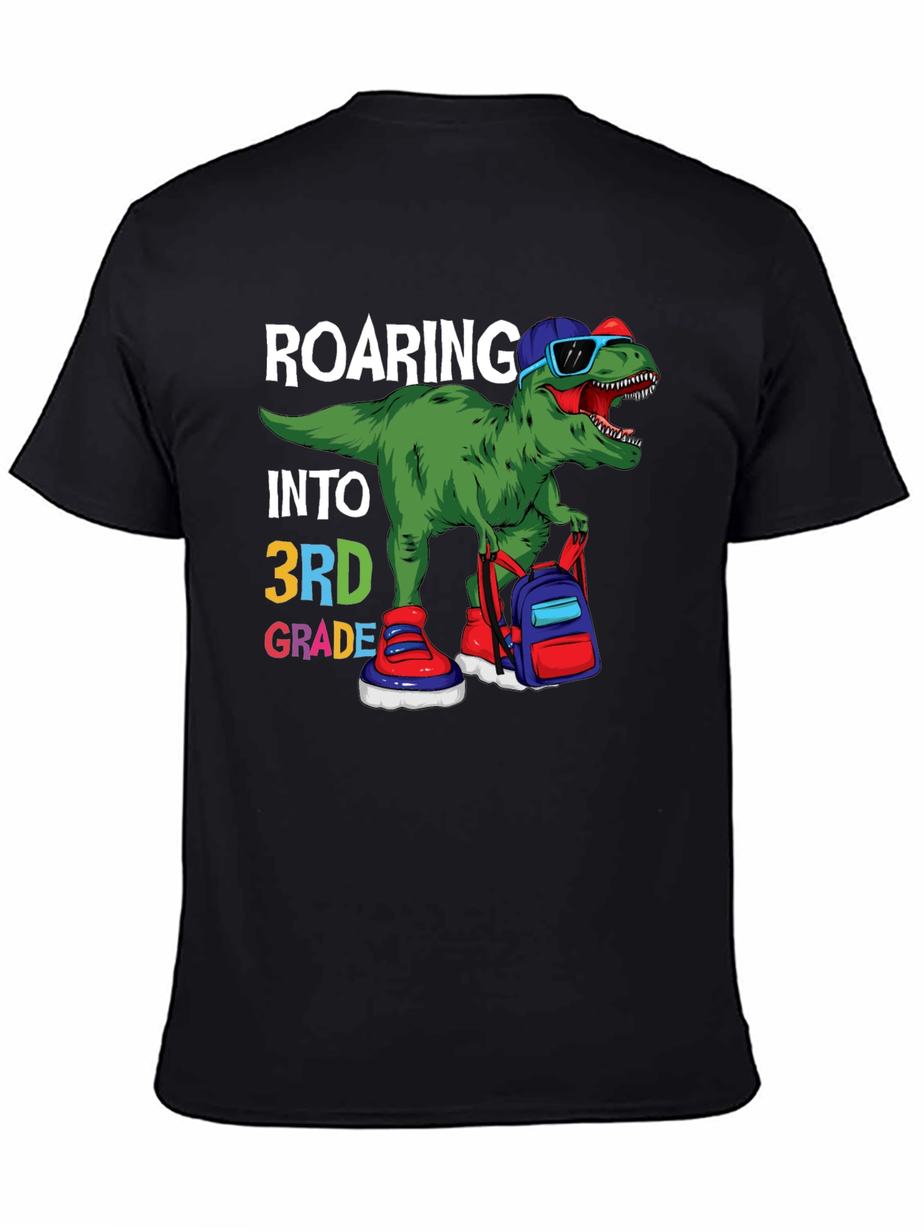 Roaring Into 3rd Grade Dinosaur T-Shirt