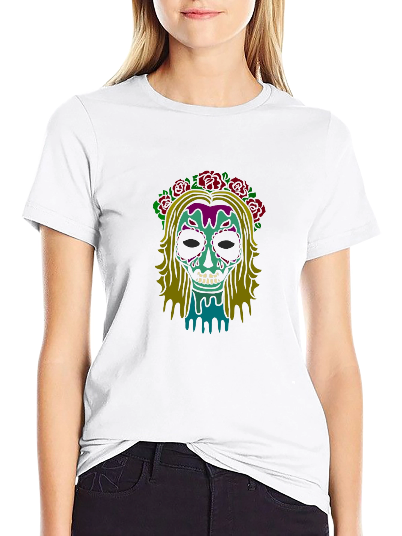 Sugar Skull Tee: Day of the Dead Style