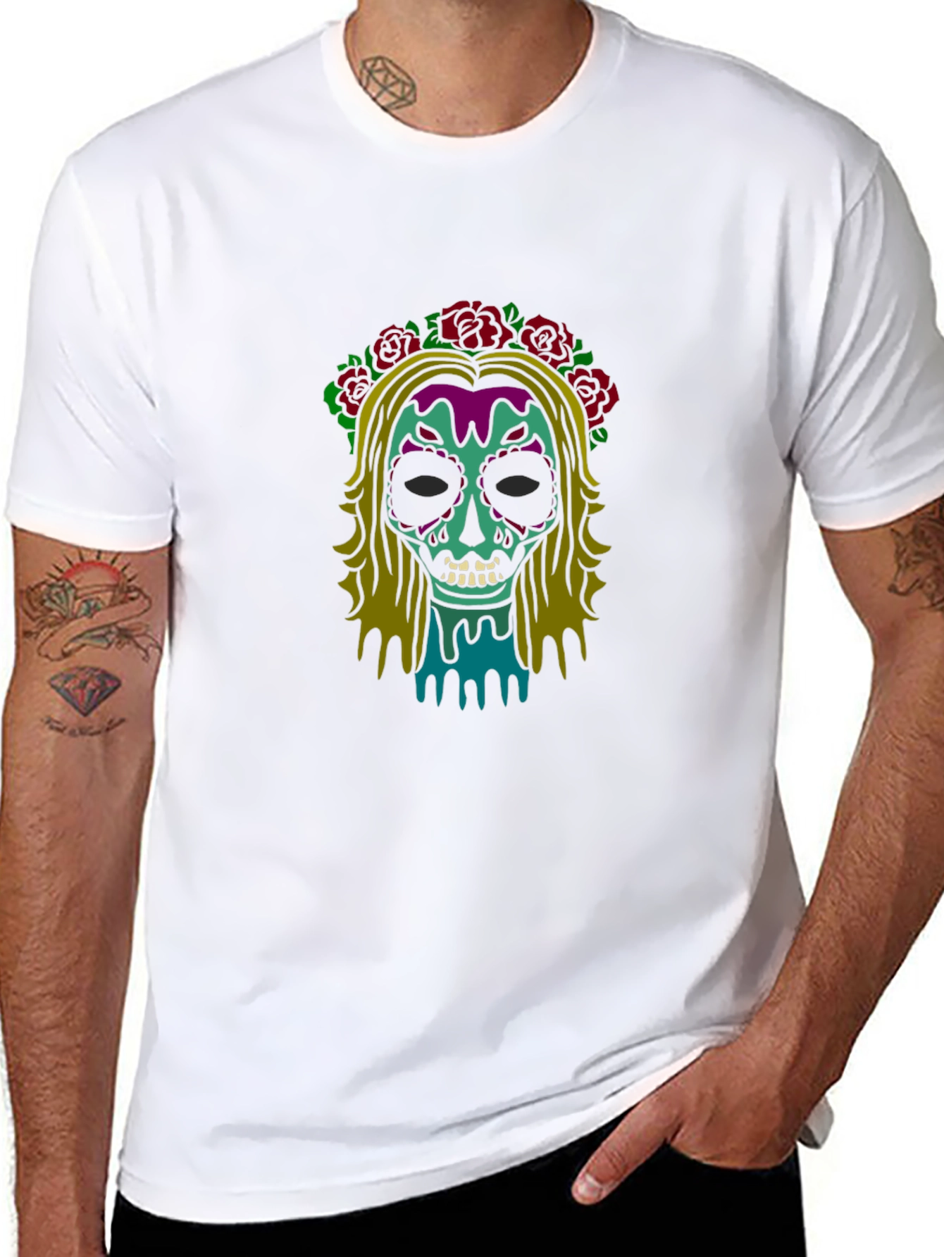 Sugar Skull Tee: Day of the Dead Style