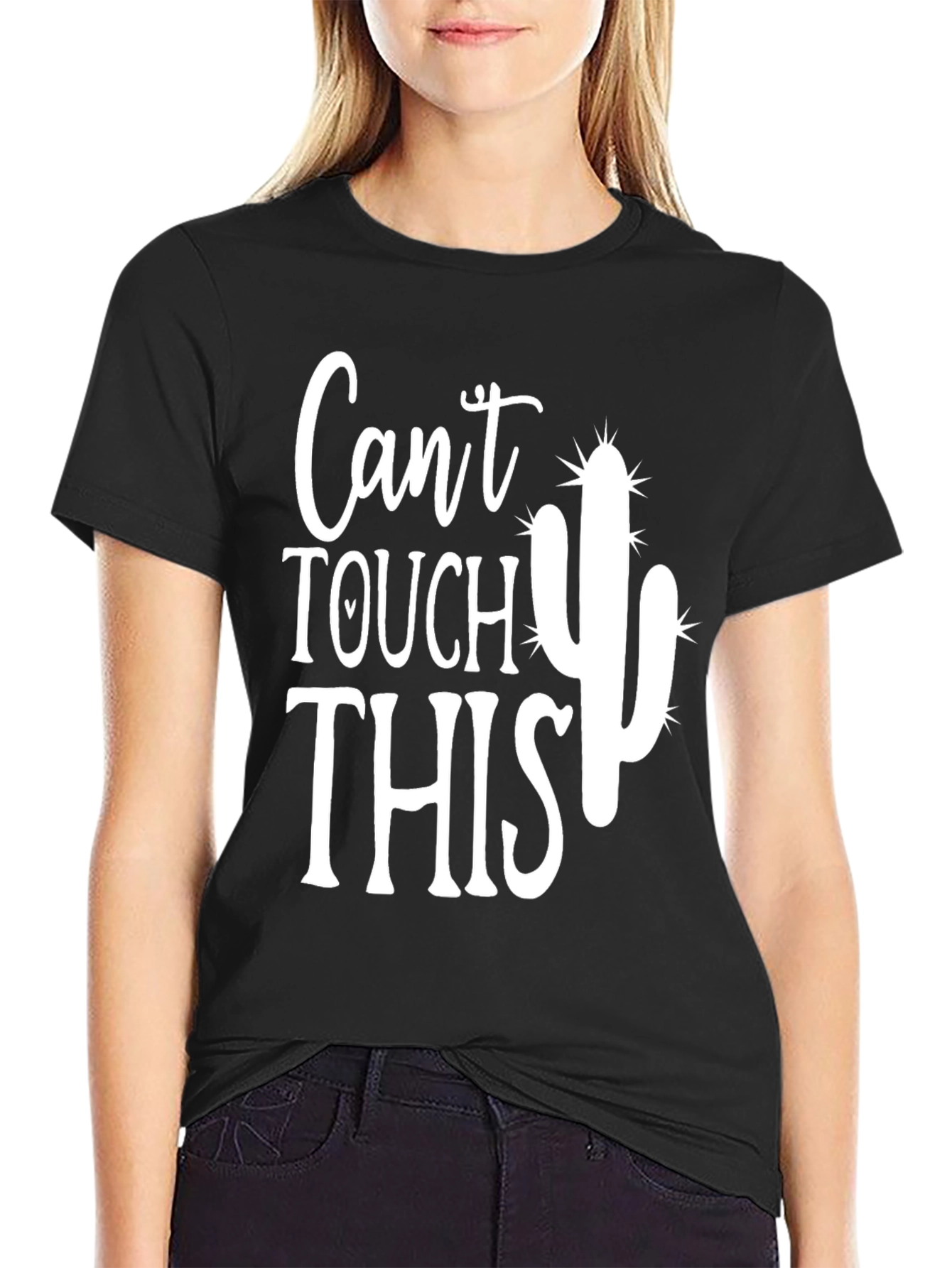 Mens Cant Touch This Cactus Graphic Tee