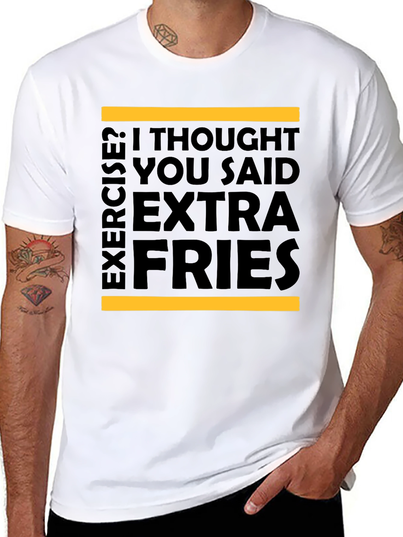 Extra Fries T-Shirt - Funny Foodie Tee