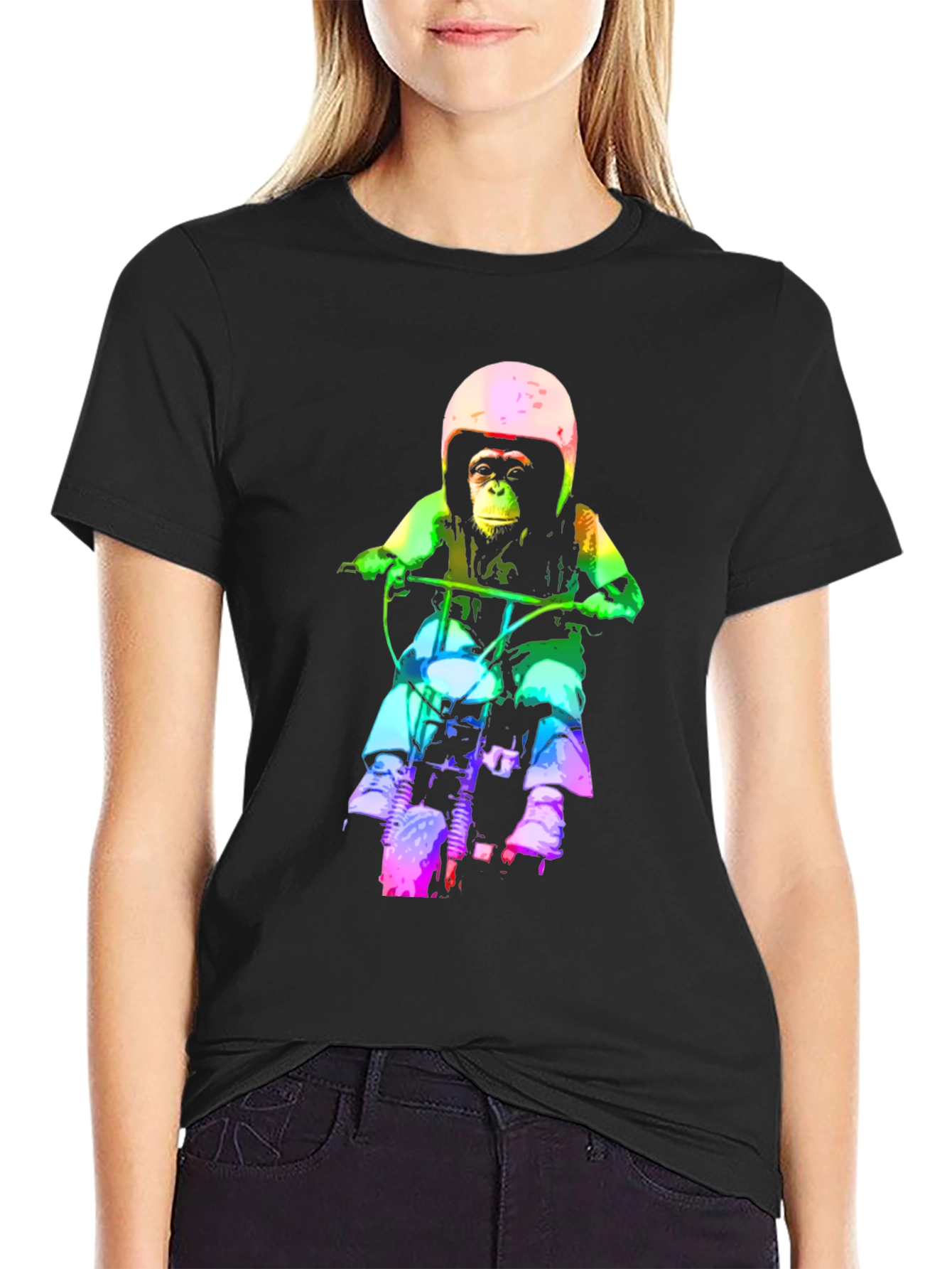 Monkey Biker T-Shirt - Unique Graphic Tee
