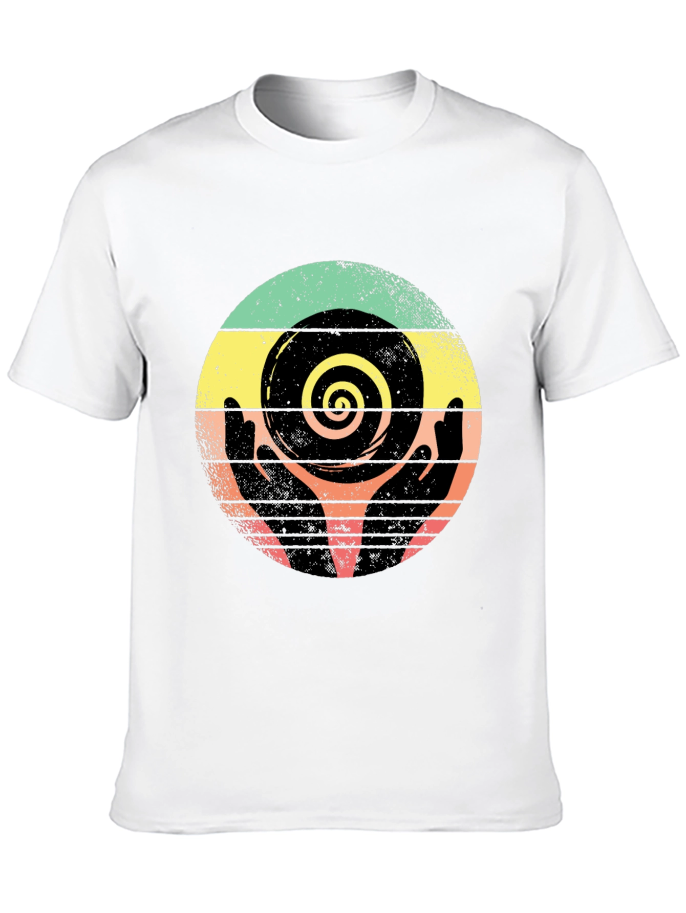Retro Hands Spiral Graphic Tee