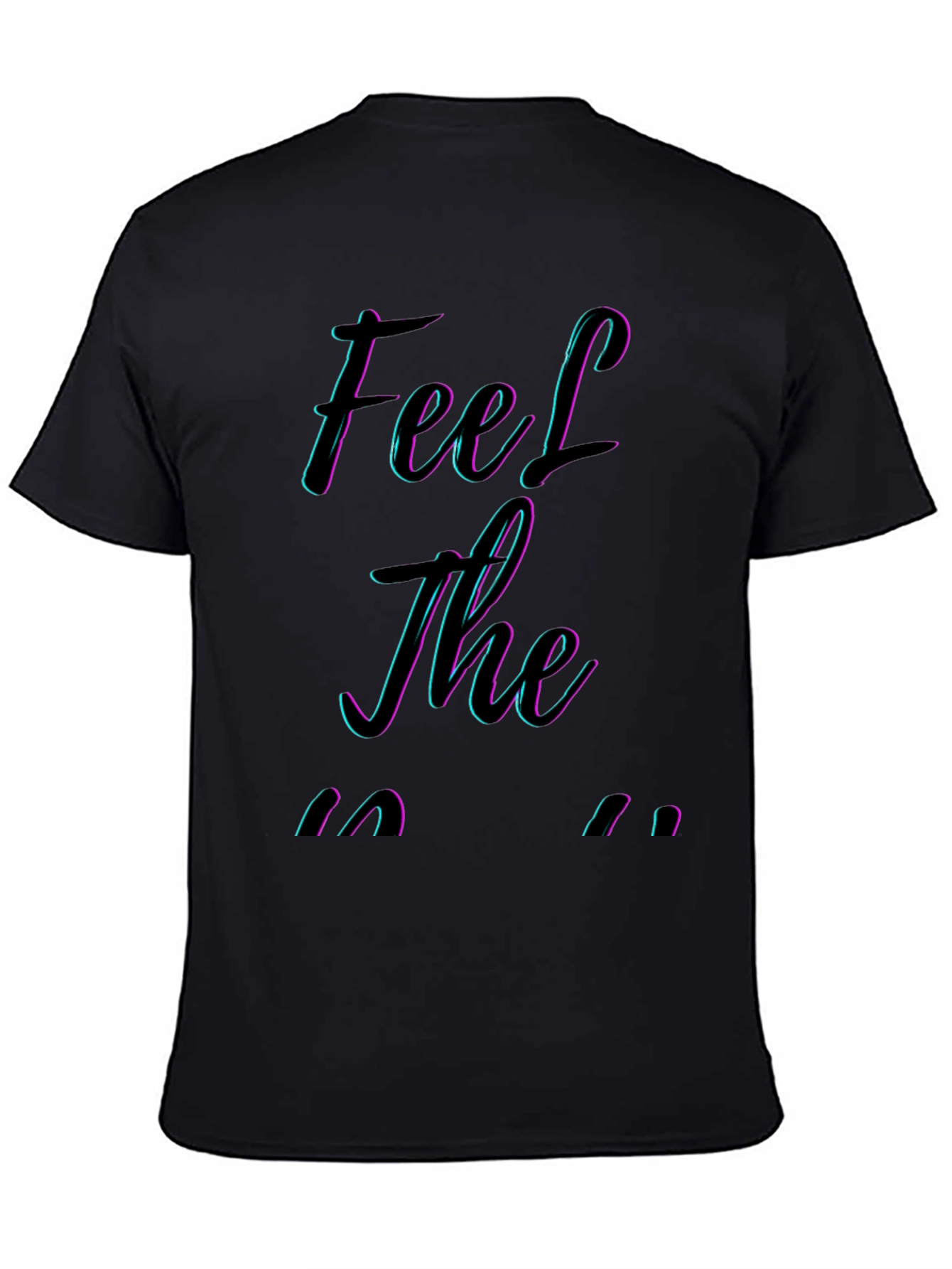 Feel The Music Black Graphic Tee