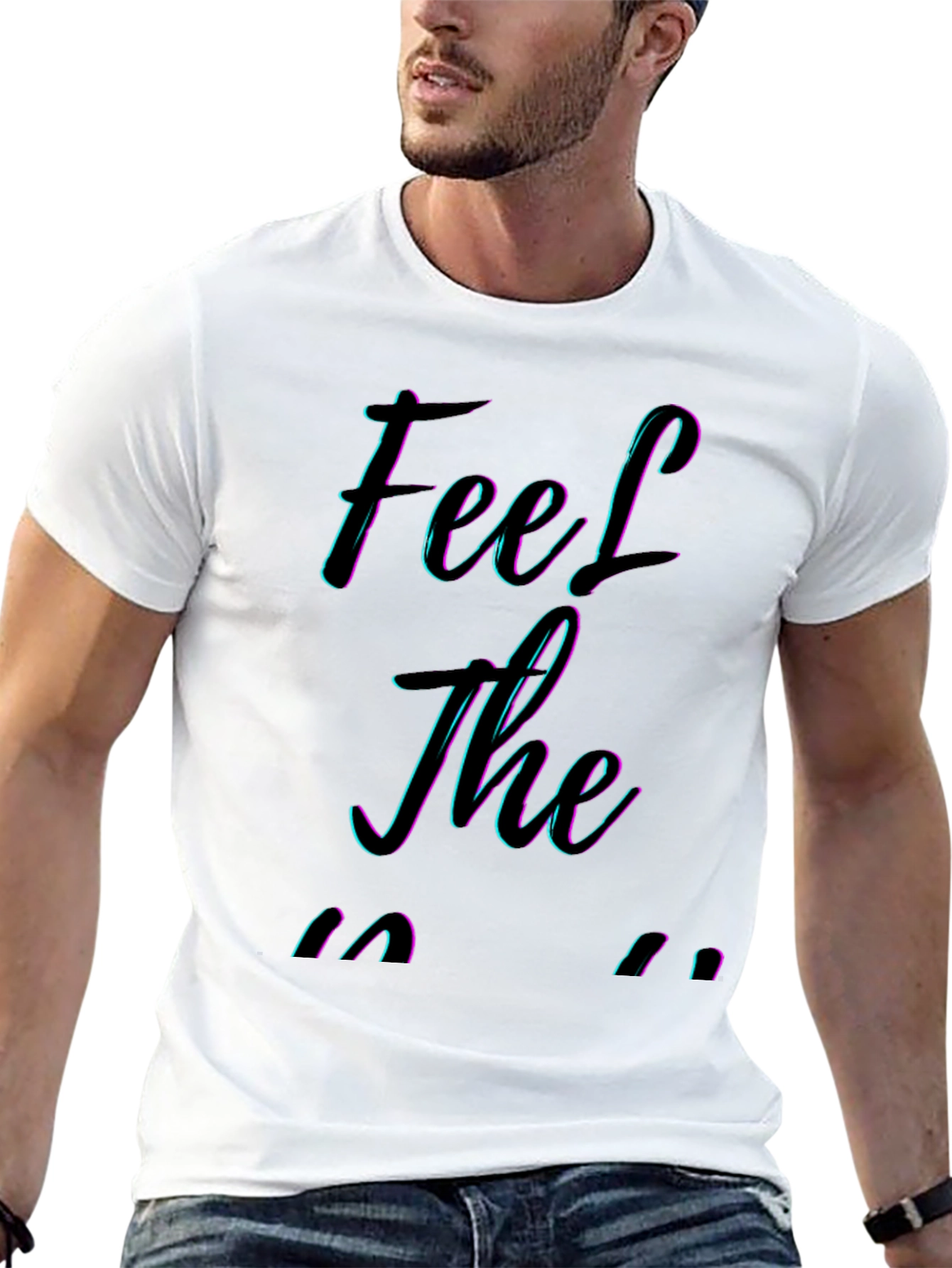 Feel The Music Black Graphic Tee