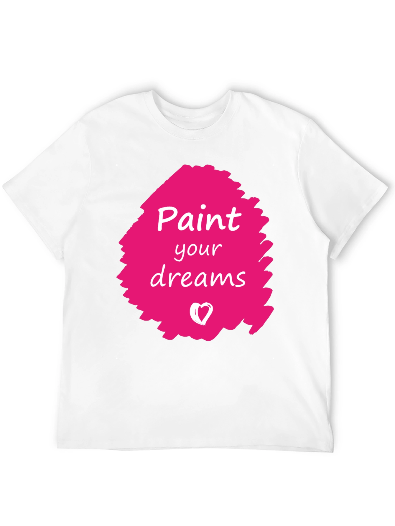 Paint Your Dreams Graphic Tee - Black Cotton T-Shirt