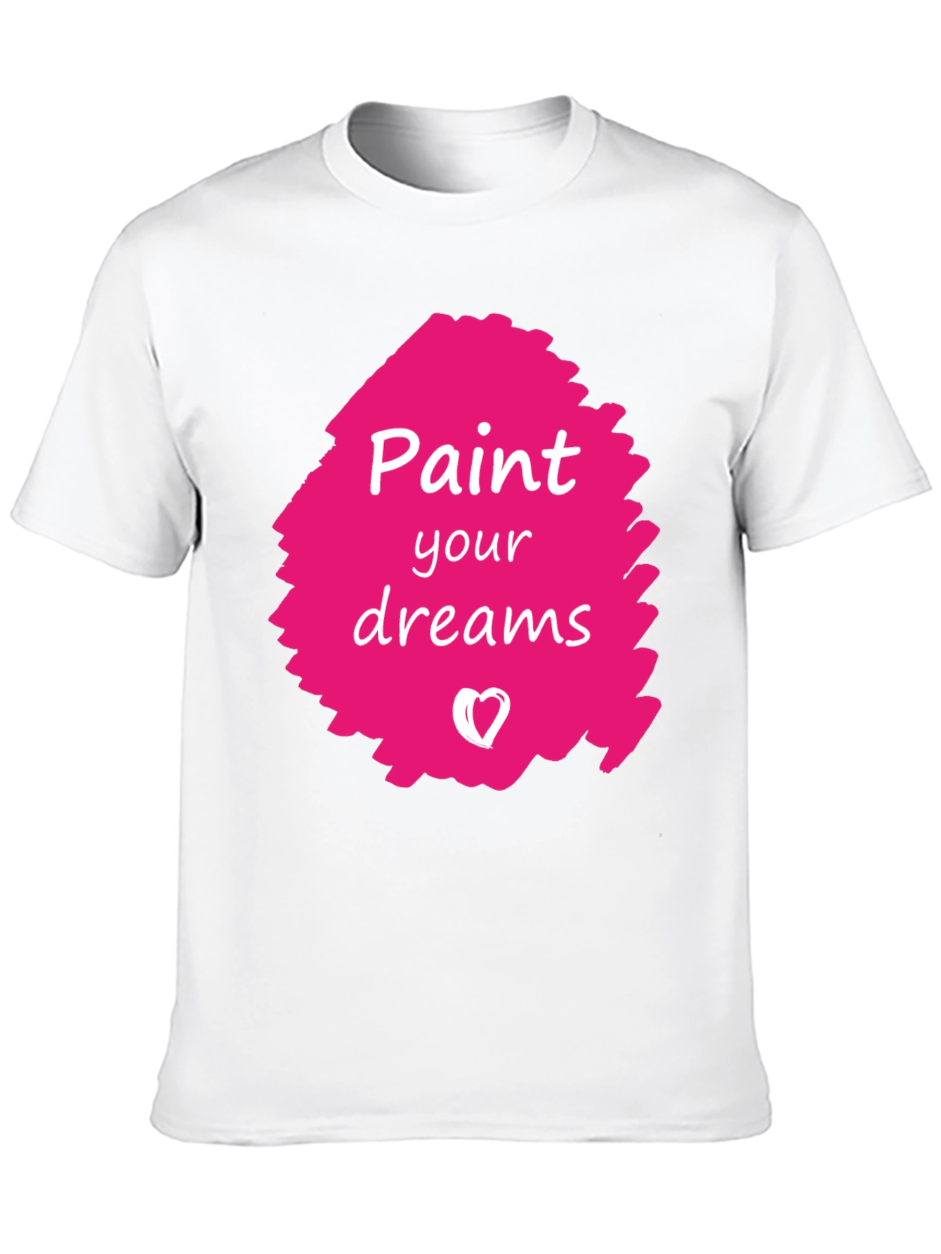 Paint Your Dreams Graphic Tee - Black Cotton T-Shirt