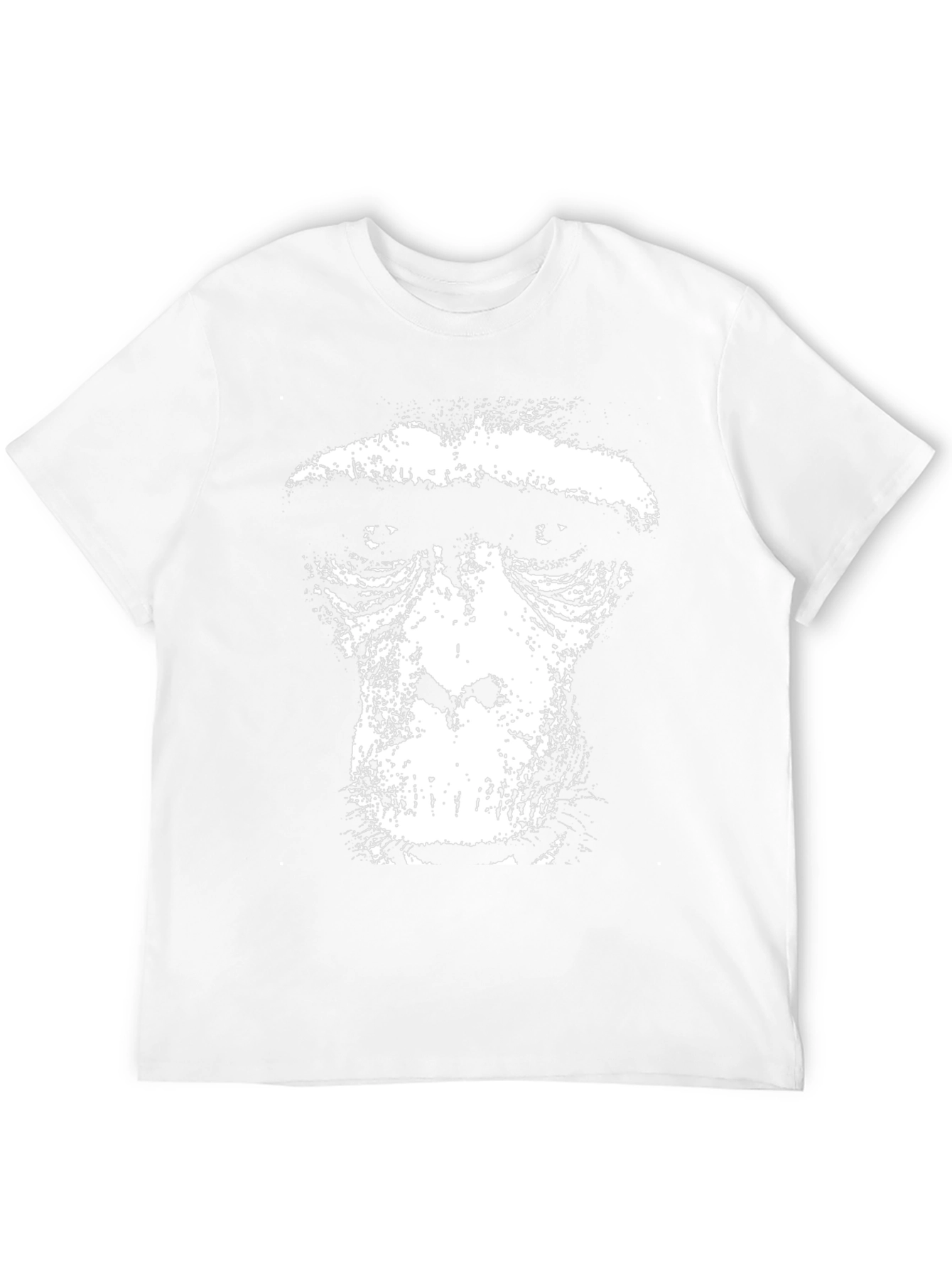 Ape Face Graphic Tee - Black Cotton Blend T-Shirt