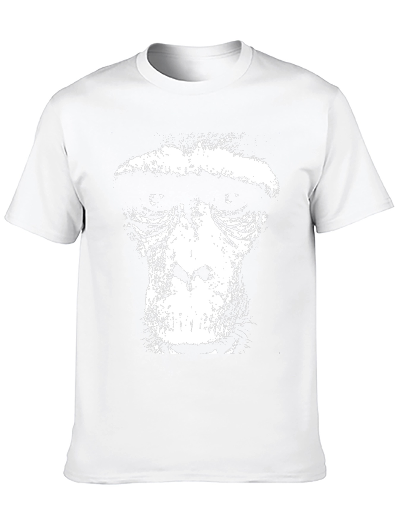Ape Face Graphic Tee - Black Cotton Blend T-Shirt
