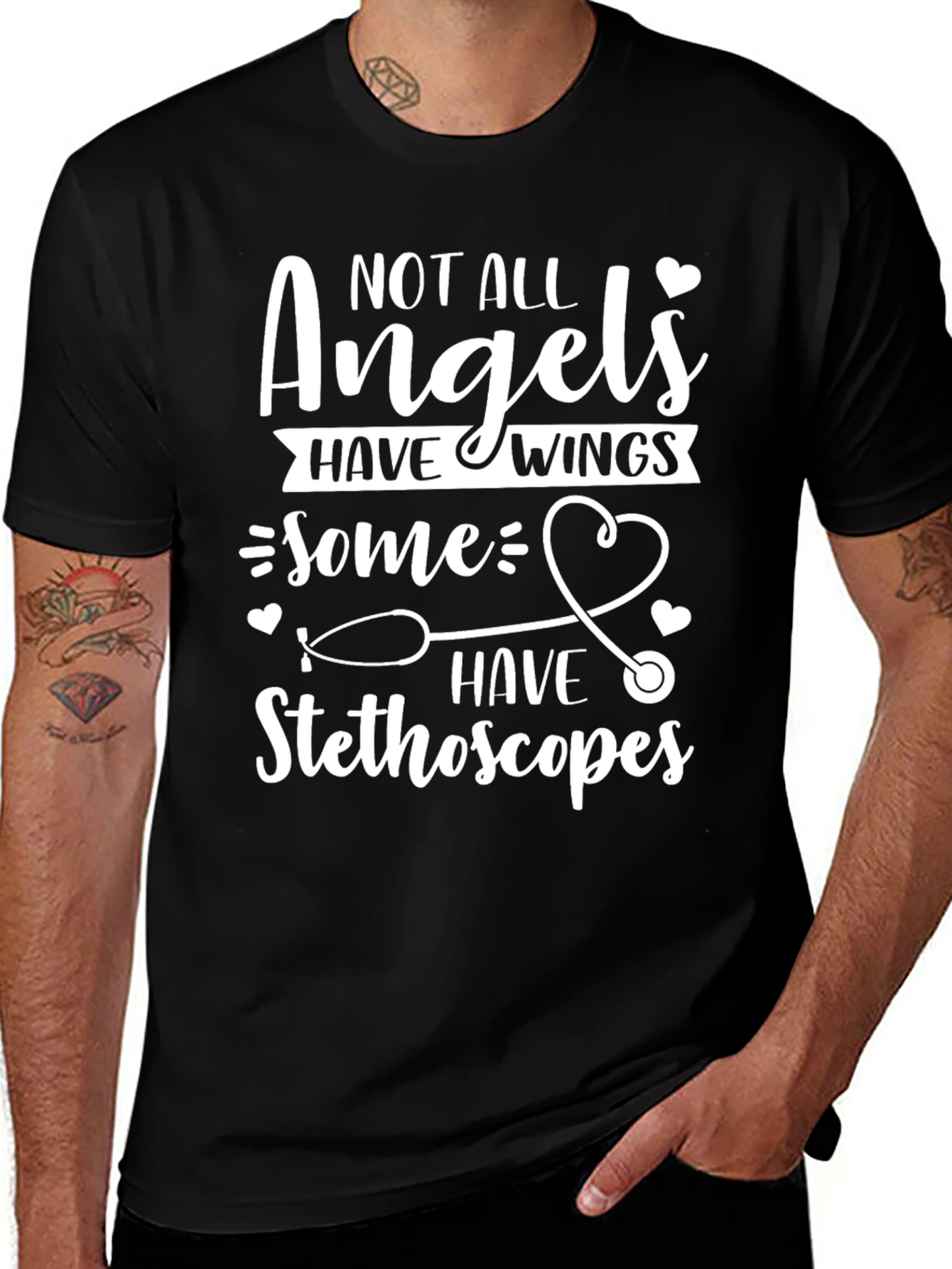 Angels Stethoscope Graphic Tee