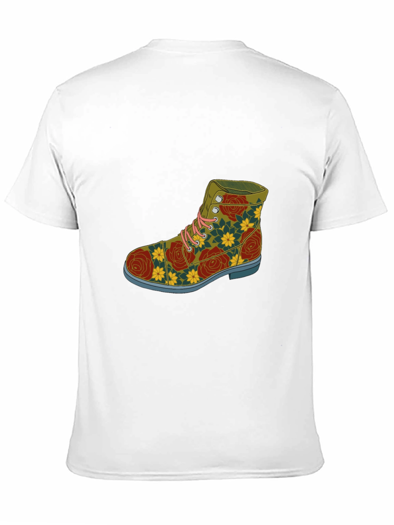 Floral Boot Graphic Tee - Unique Fashion Statement