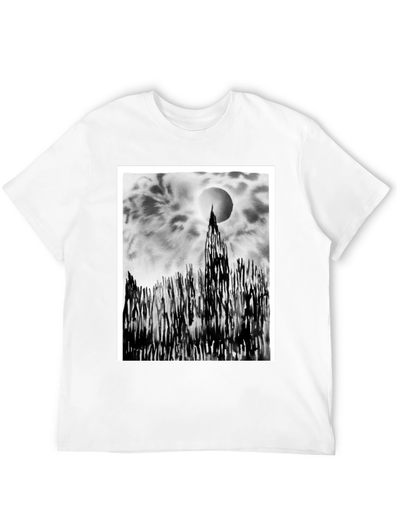 Monochrome Landscape Graphic Tee