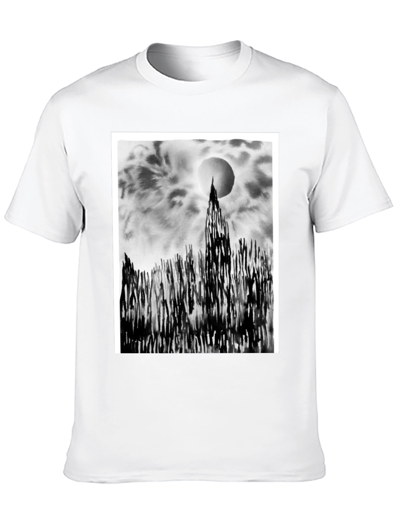 Monochrome Landscape Graphic Tee