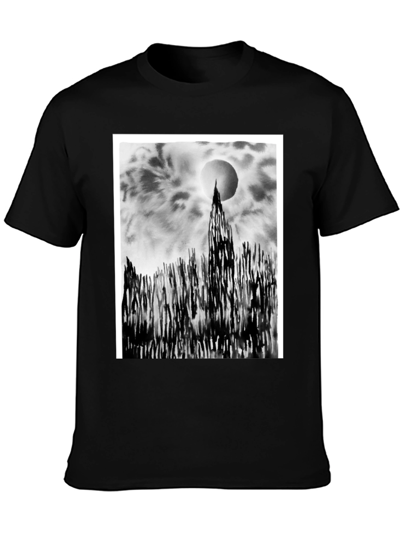 Monochrome Landscape Graphic Tee