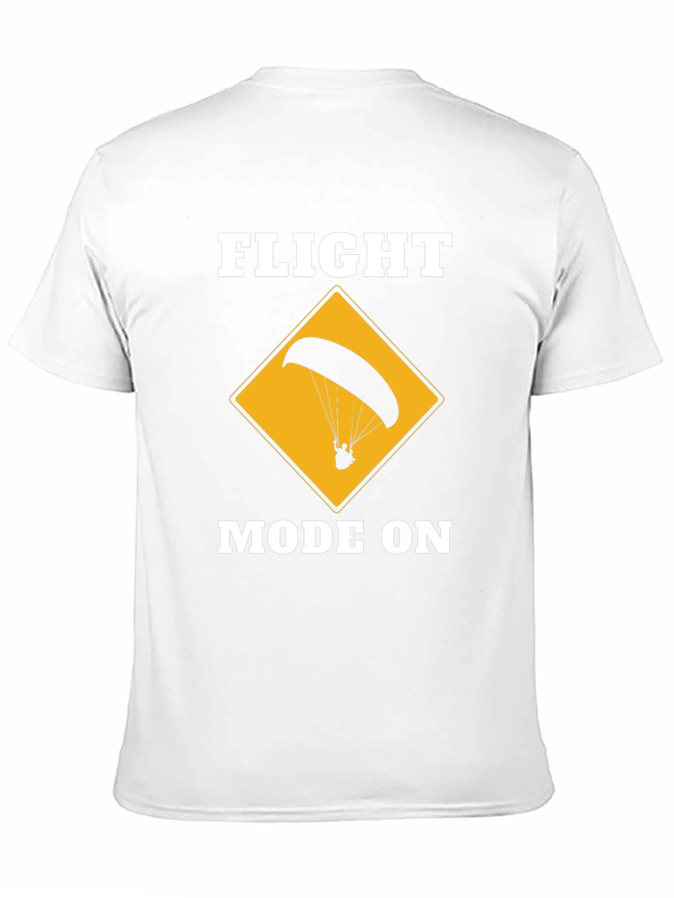 Flight Mode On Graphic Tee - Paragliding Design