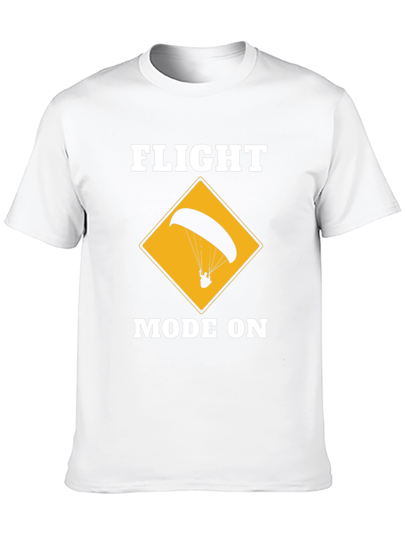 Flight Mode On Graphic Tee - Paragliding Design