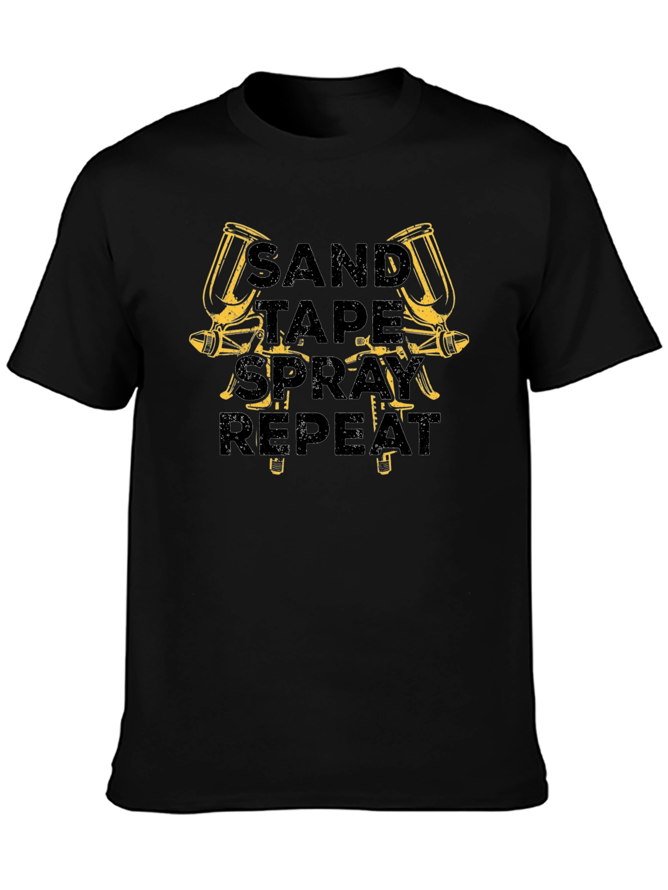 Sand Tape Spray Repeat Graphic Tee