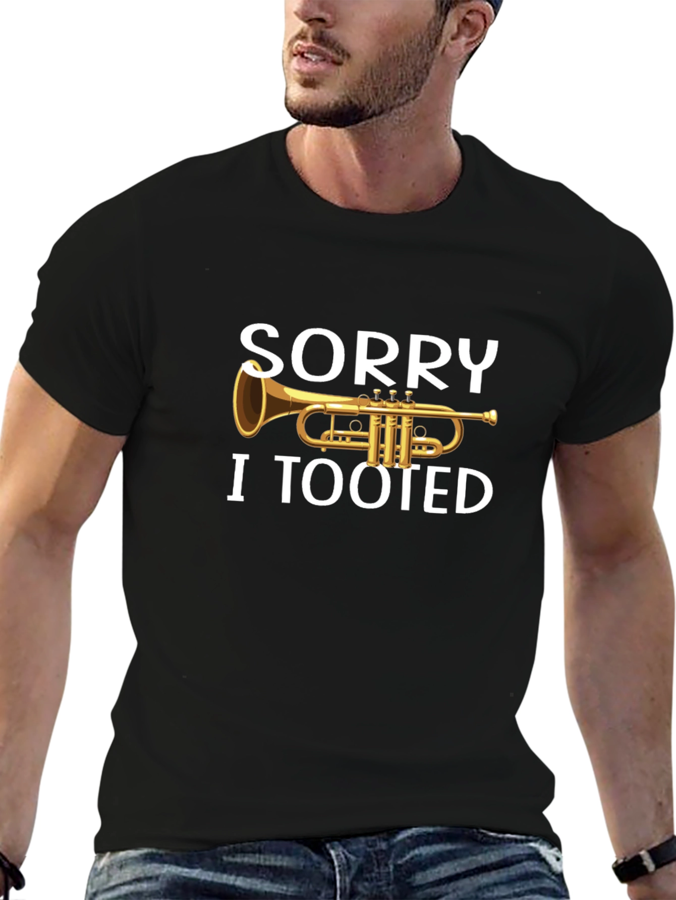 Funny Trumpet Sorry I Tooted T-Shirt