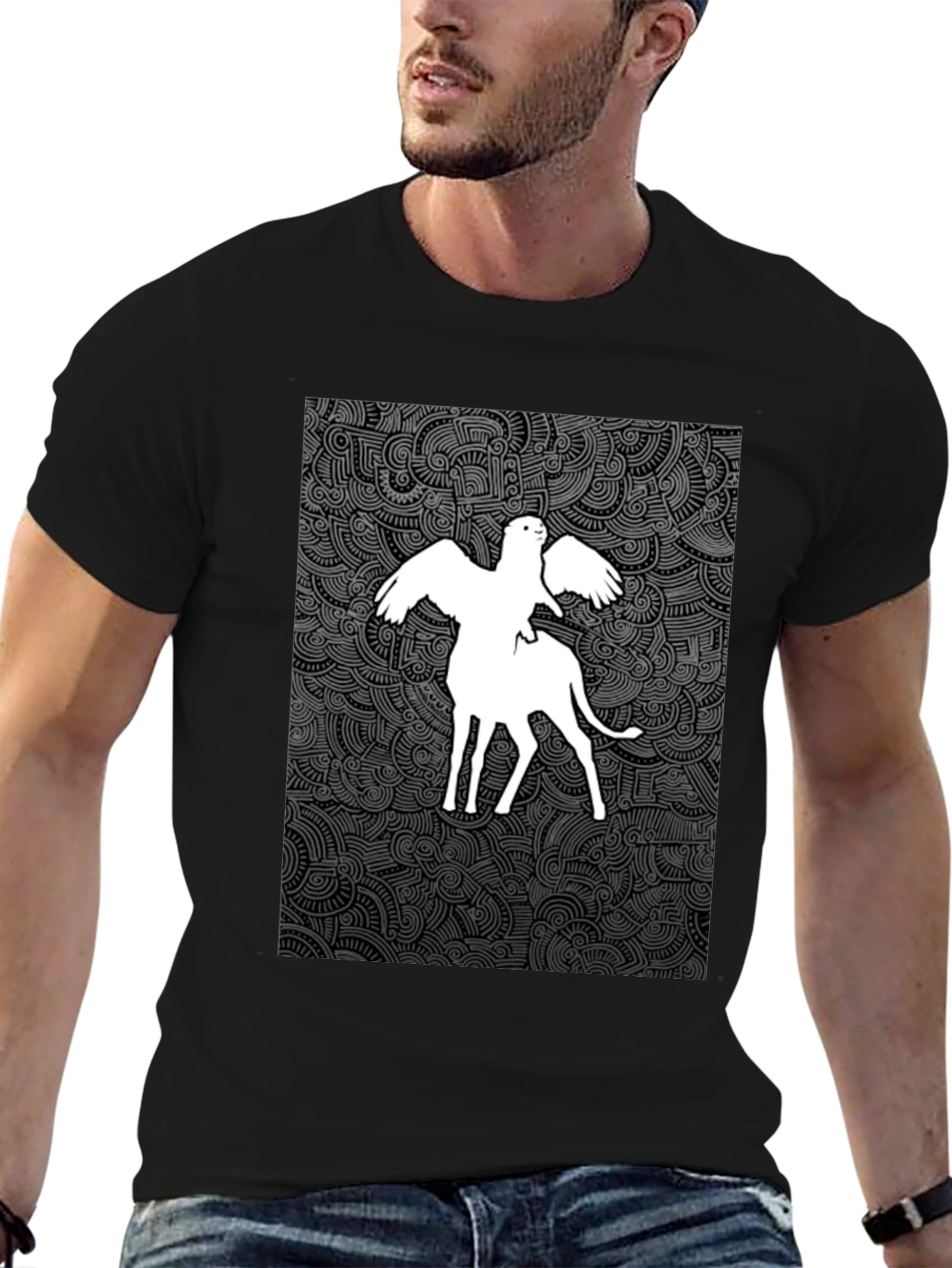 Abstract Bird & Horse T-Shirt