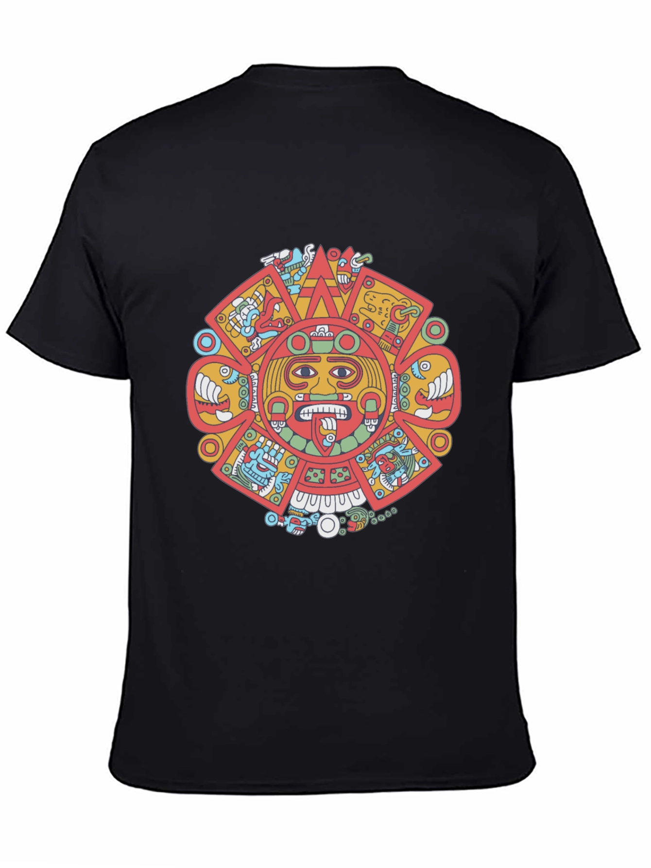 Aztec Calendar Graphic Tee - Bold Design