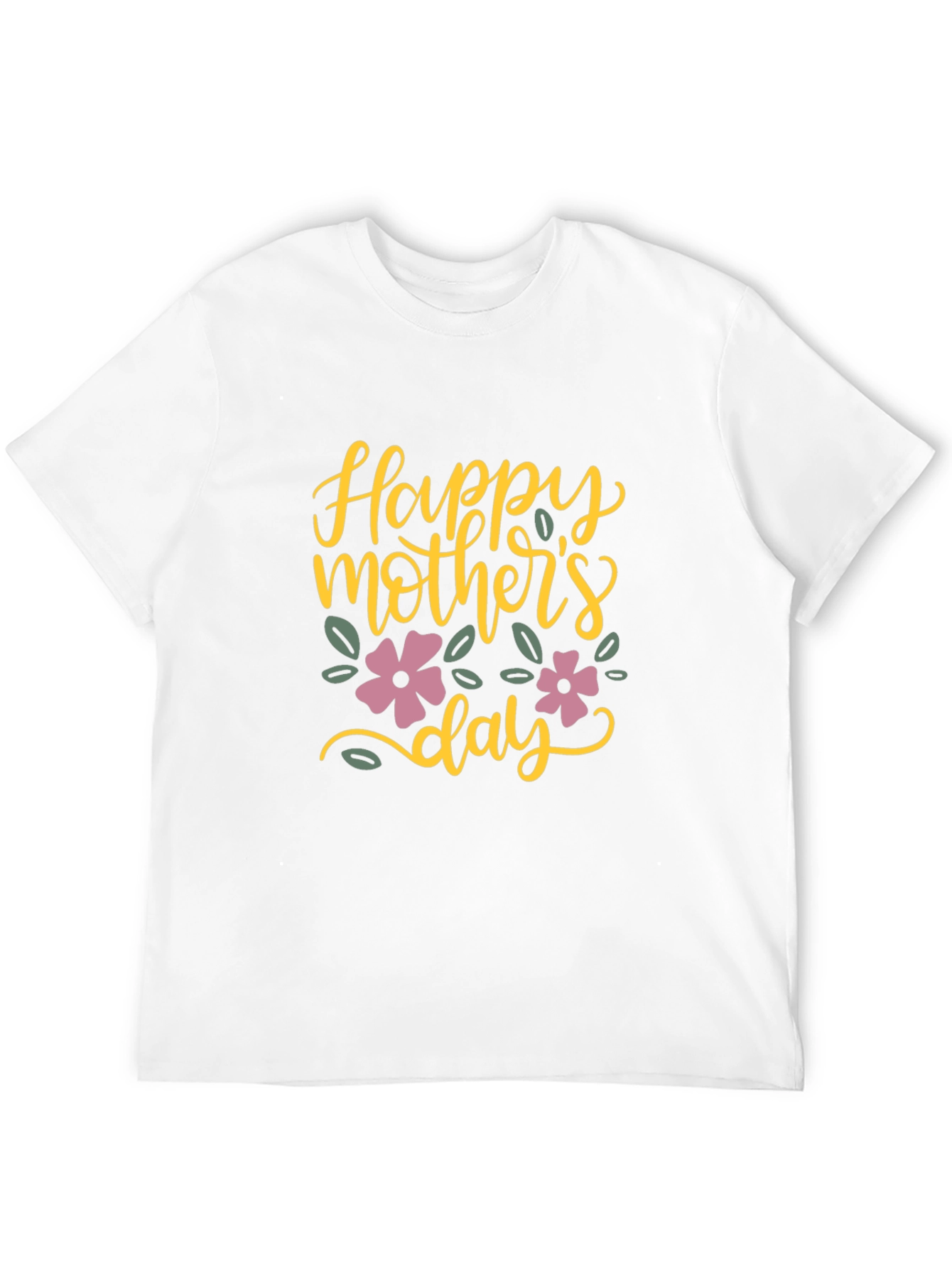 Happy Mothers Day T-Shirt - Floral Design