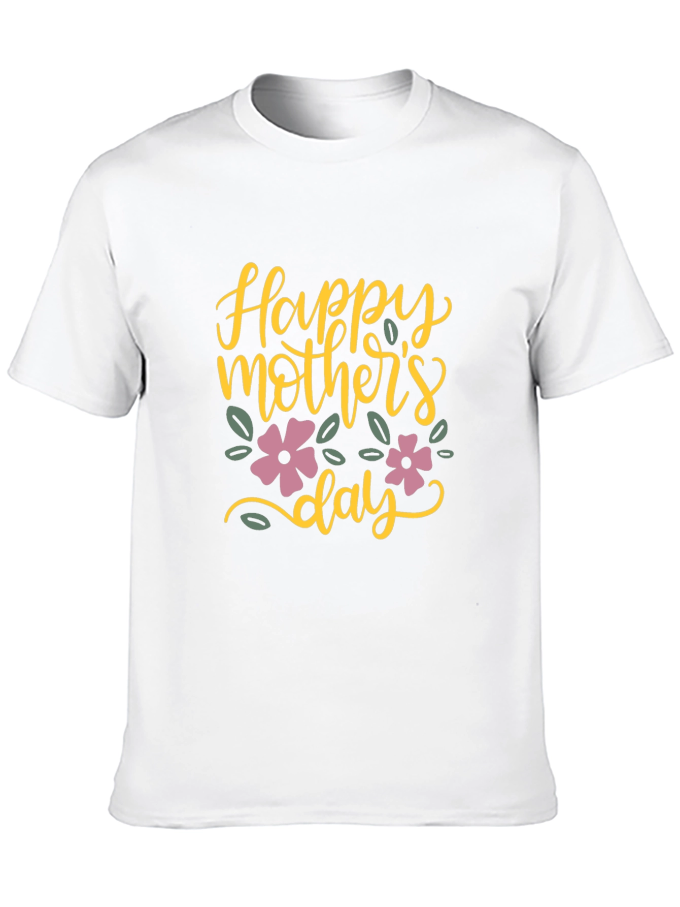 Happy Mothers Day T-Shirt - Floral Design