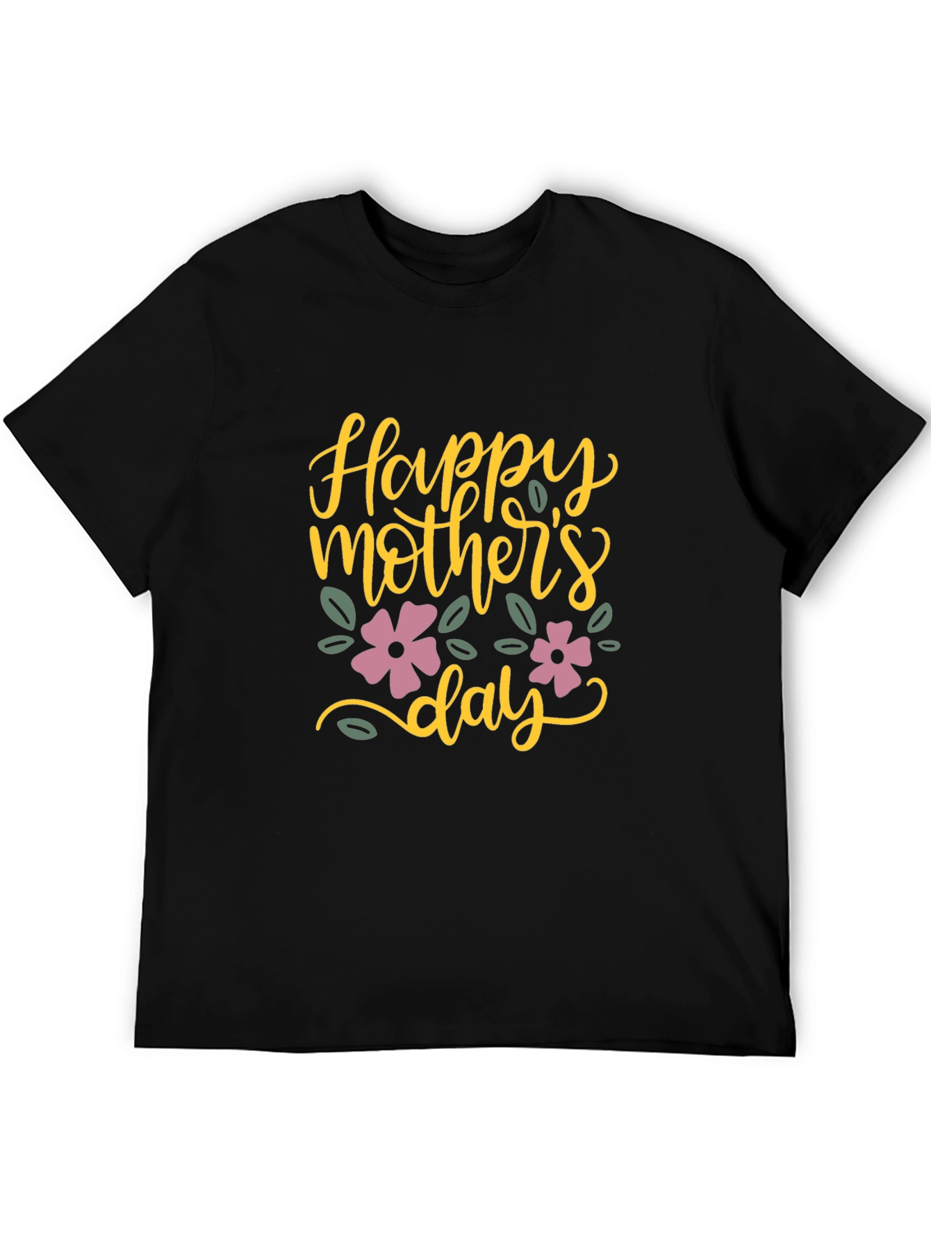 Happy Mothers Day T-Shirt - Floral Design