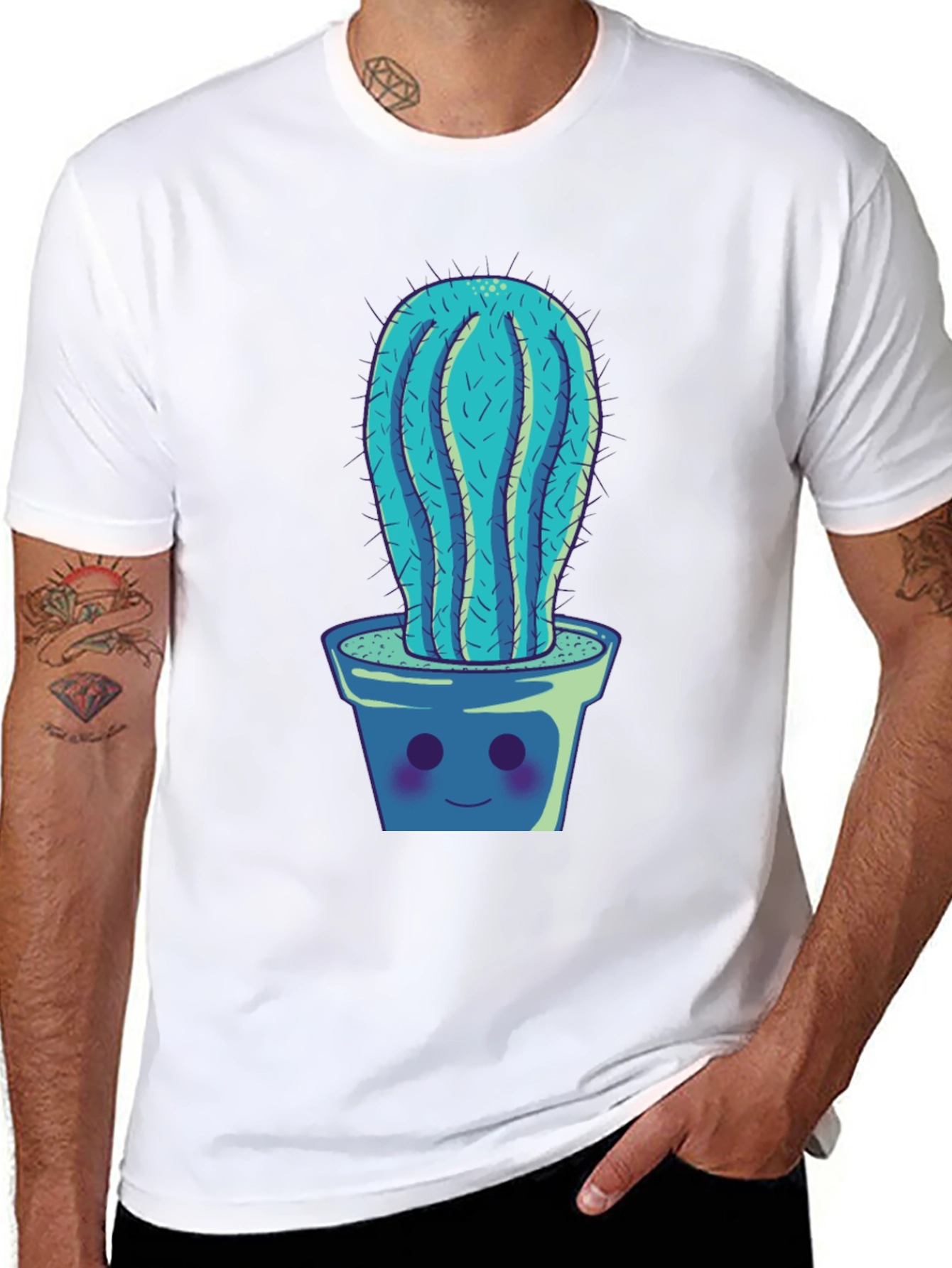 Cactus Potted Plant Graphic Tee