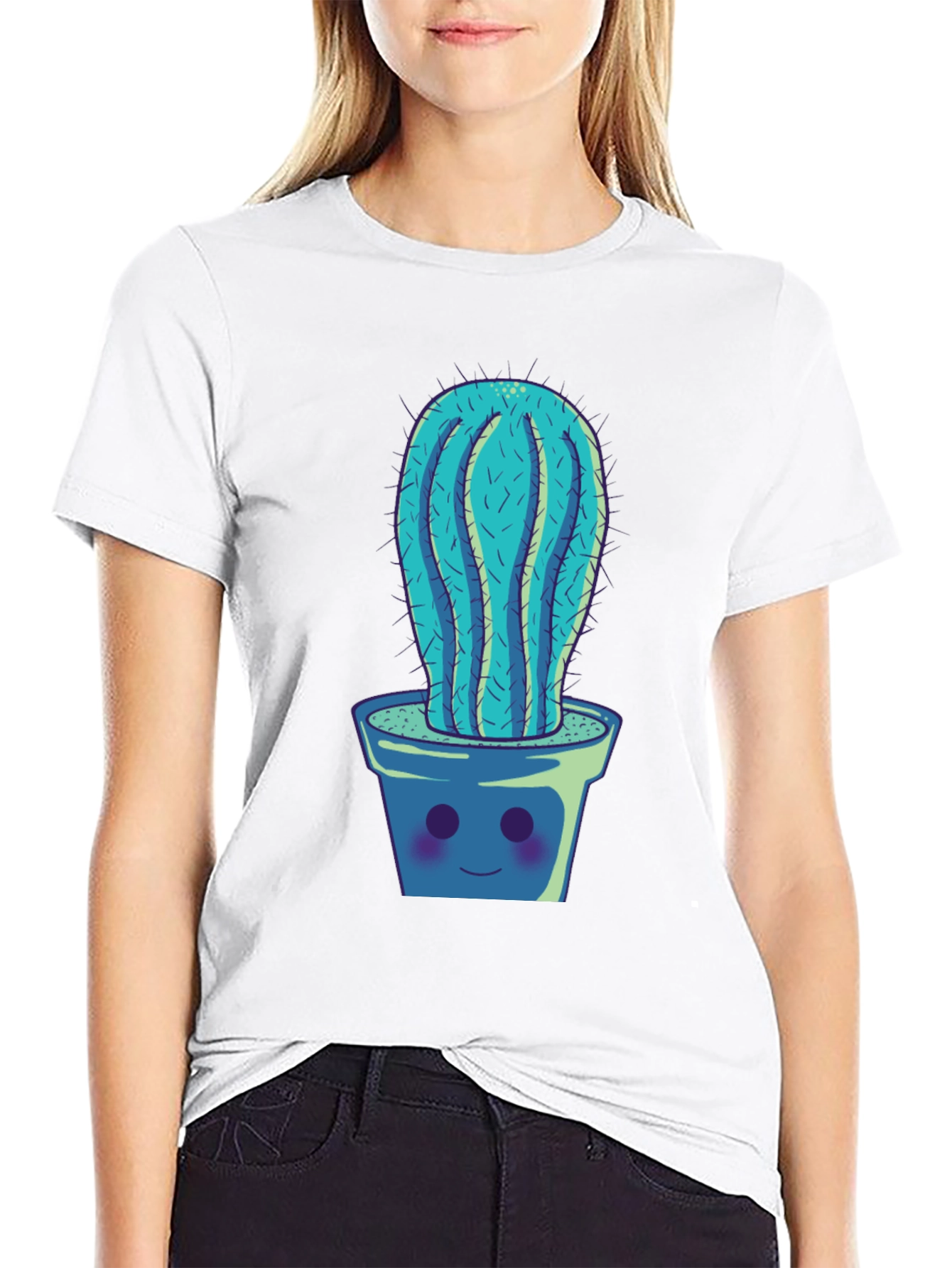 Cactus Potted Plant Graphic Tee