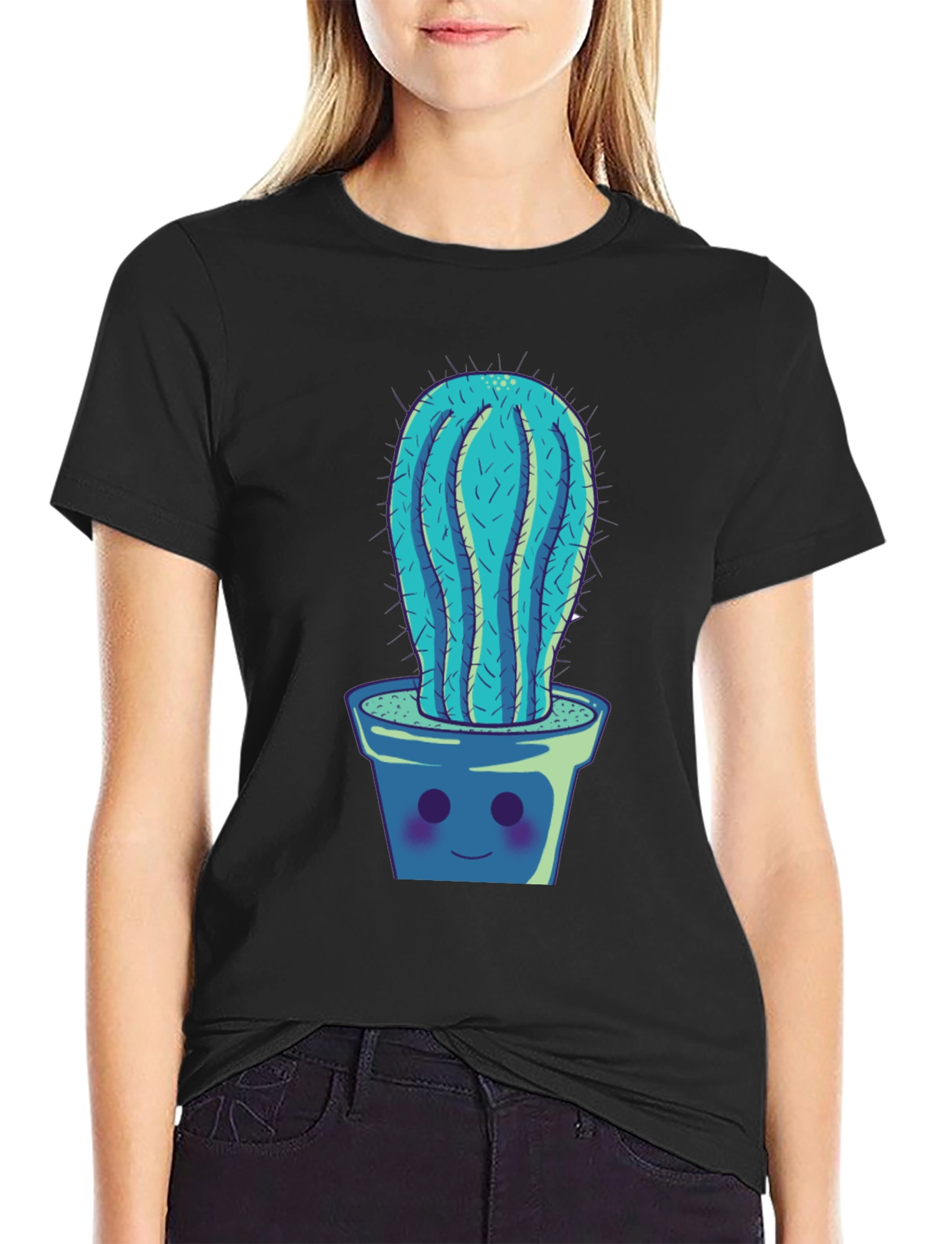 Cactus Potted Plant Graphic Tee