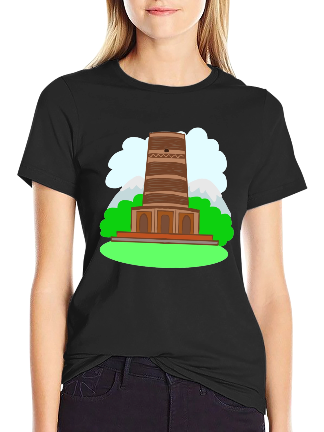 Tower Graphic Tee - Unique Landmark Design