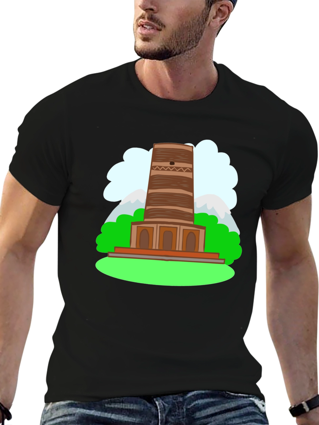 Tower Graphic Tee - Unique Landmark Design
