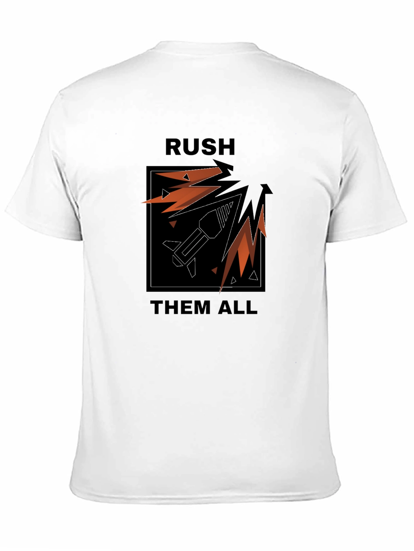 Rush Them All T-Shirt: Graphic Tee for Gamers
