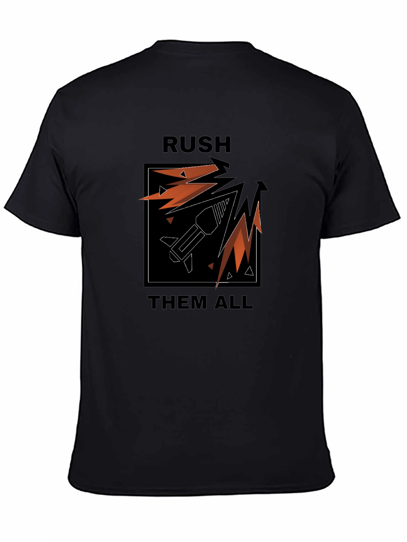 Rush Them All T-Shirt: Graphic Tee for Gamers