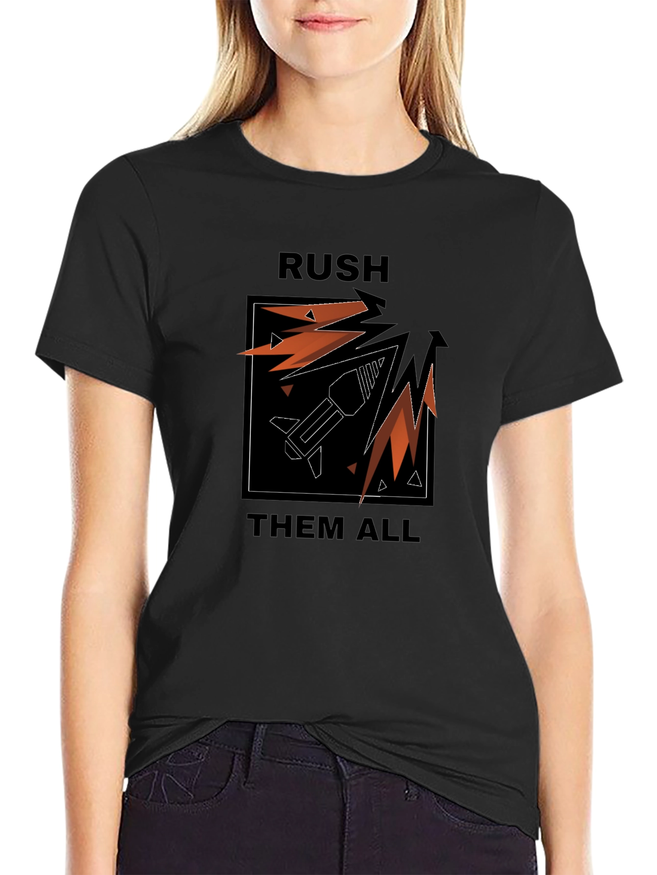 Rush Them All T-Shirt: Graphic Tee for Gamers