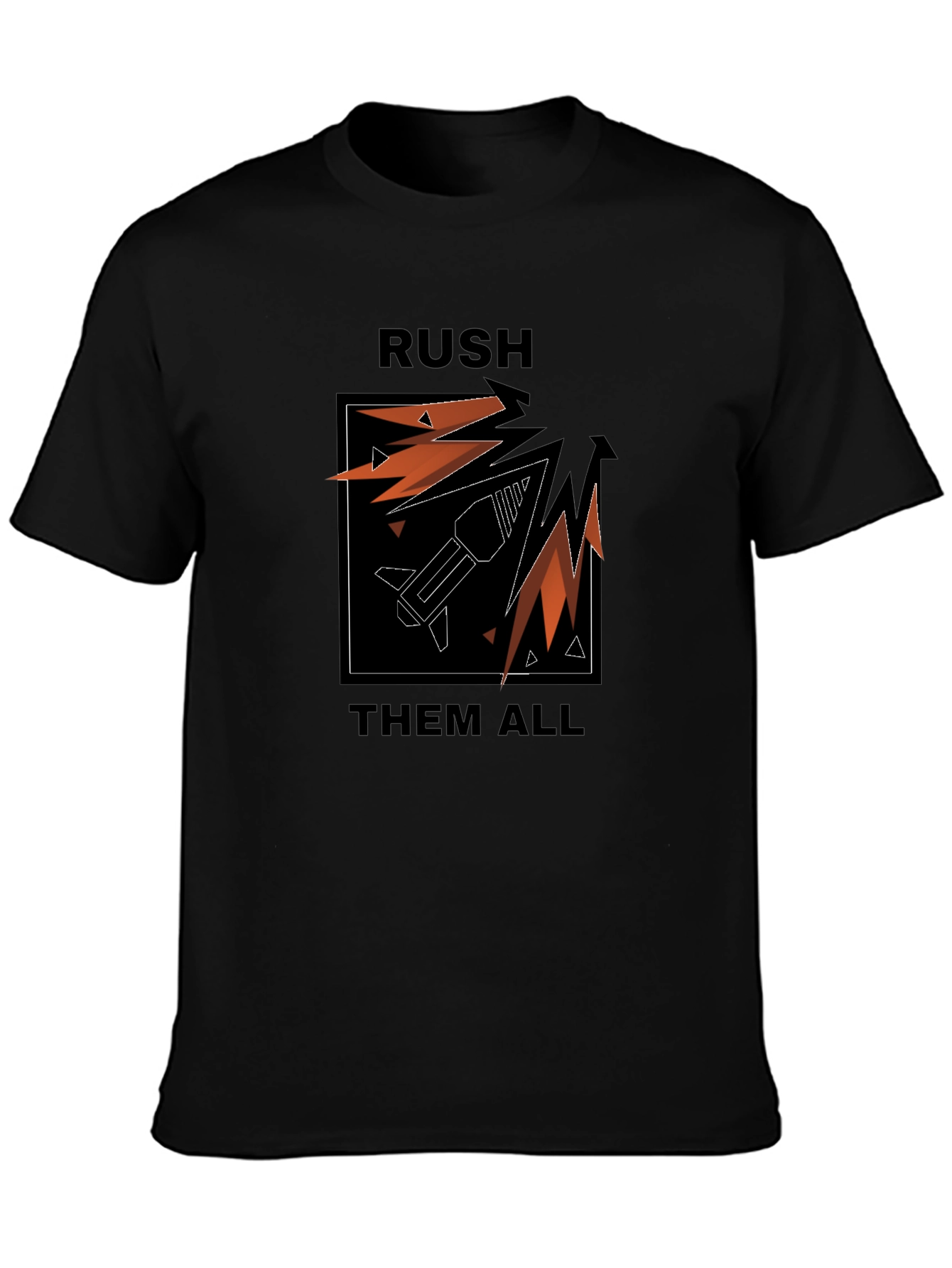 Rush Them All T-Shirt: Graphic Tee for Gamers