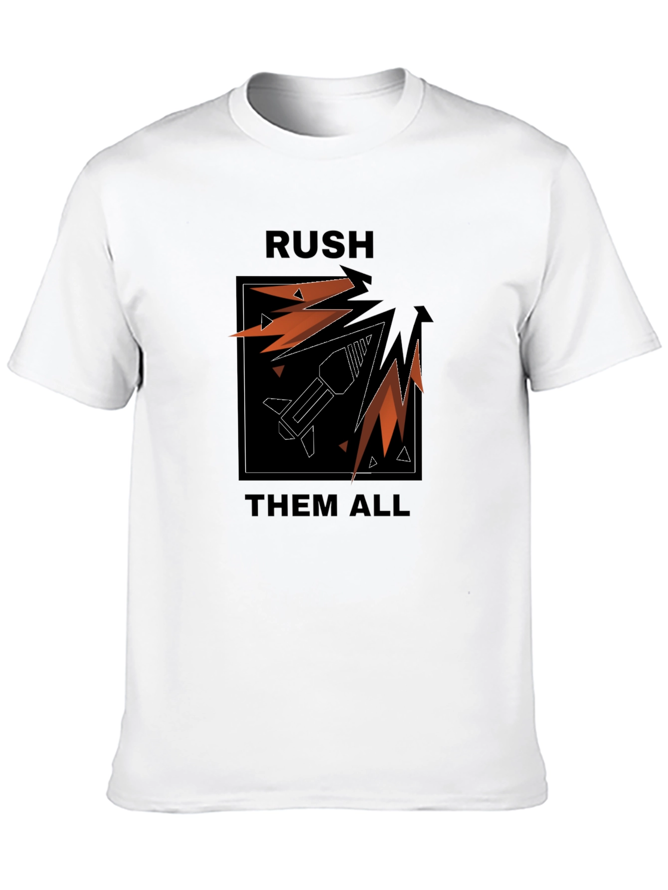 Rush Them All T-Shirt: Graphic Tee for Gamers
