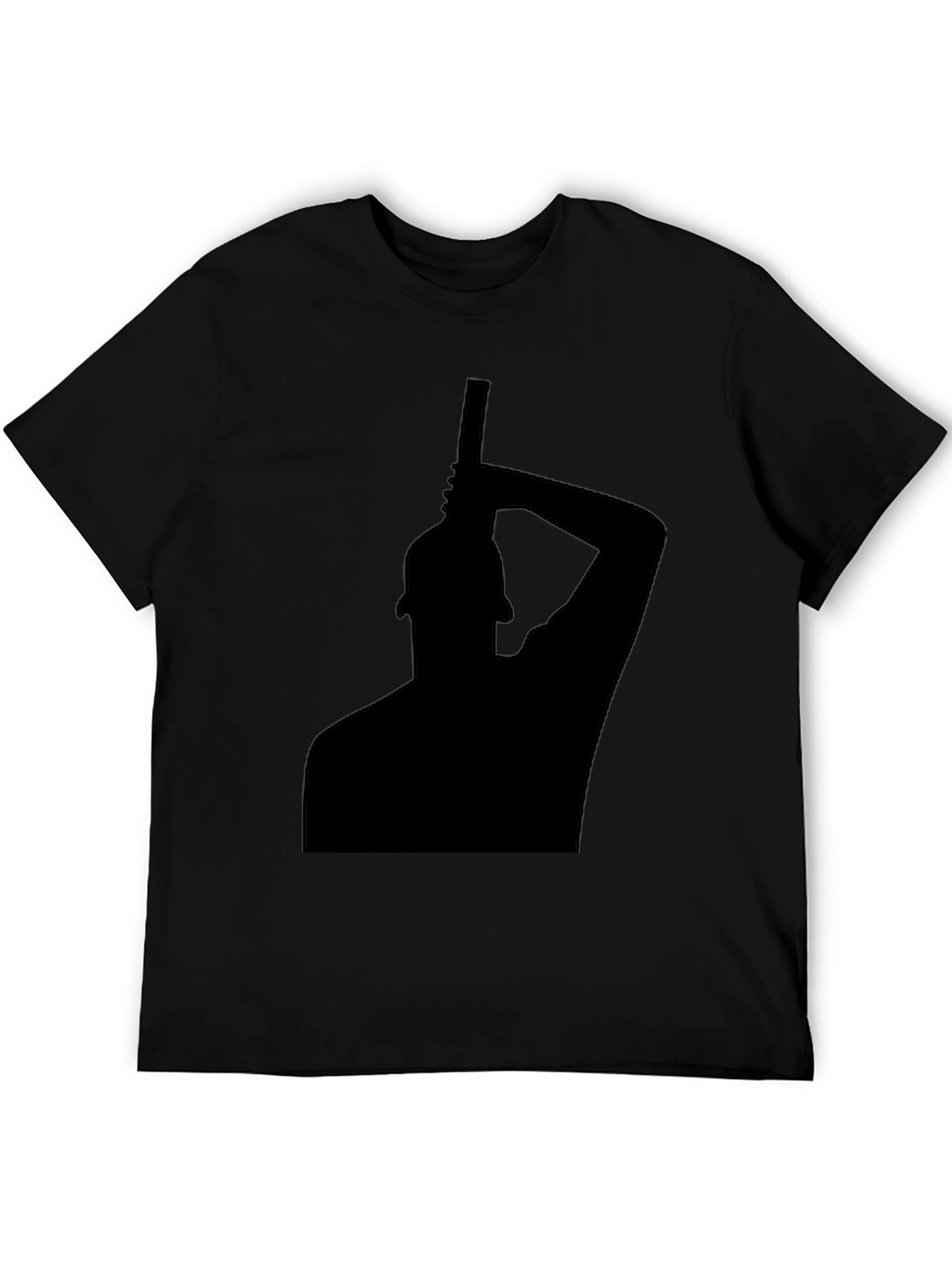Silhouette Graphic Tee - Modern Black T-Shirt