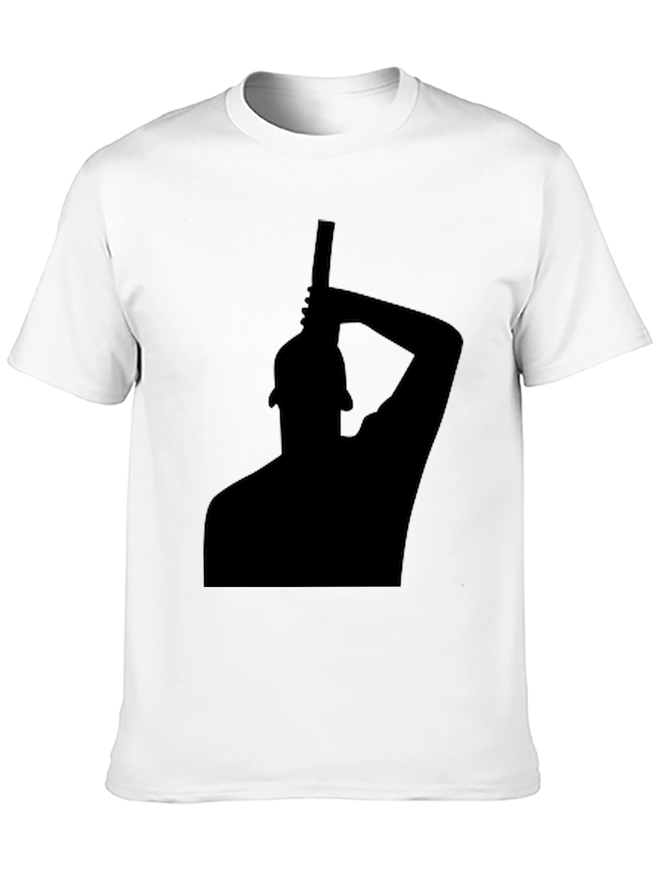 Silhouette Graphic Tee - Modern Black T-Shirt