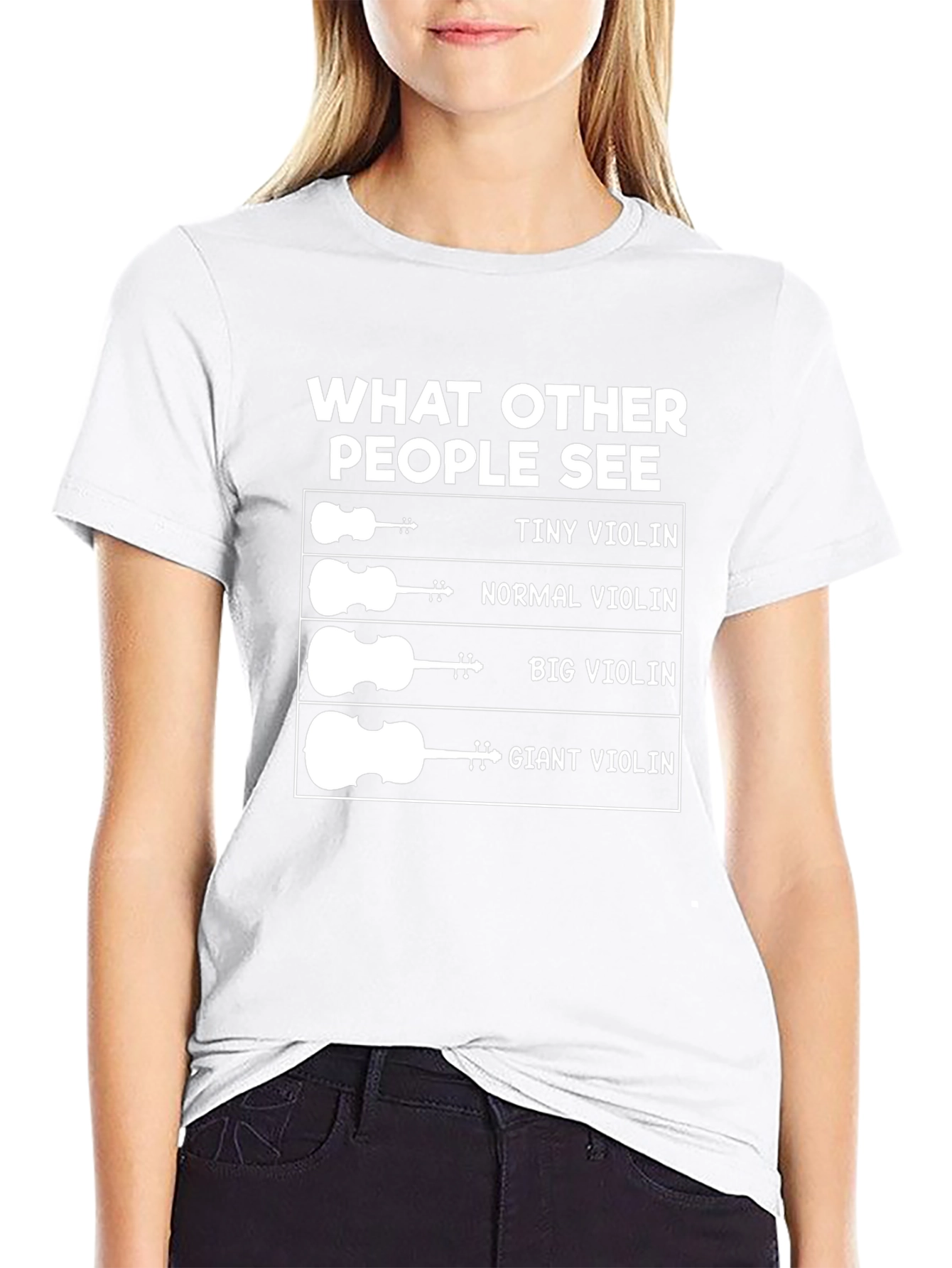 Funny Violinist T-Shirt - What Others See