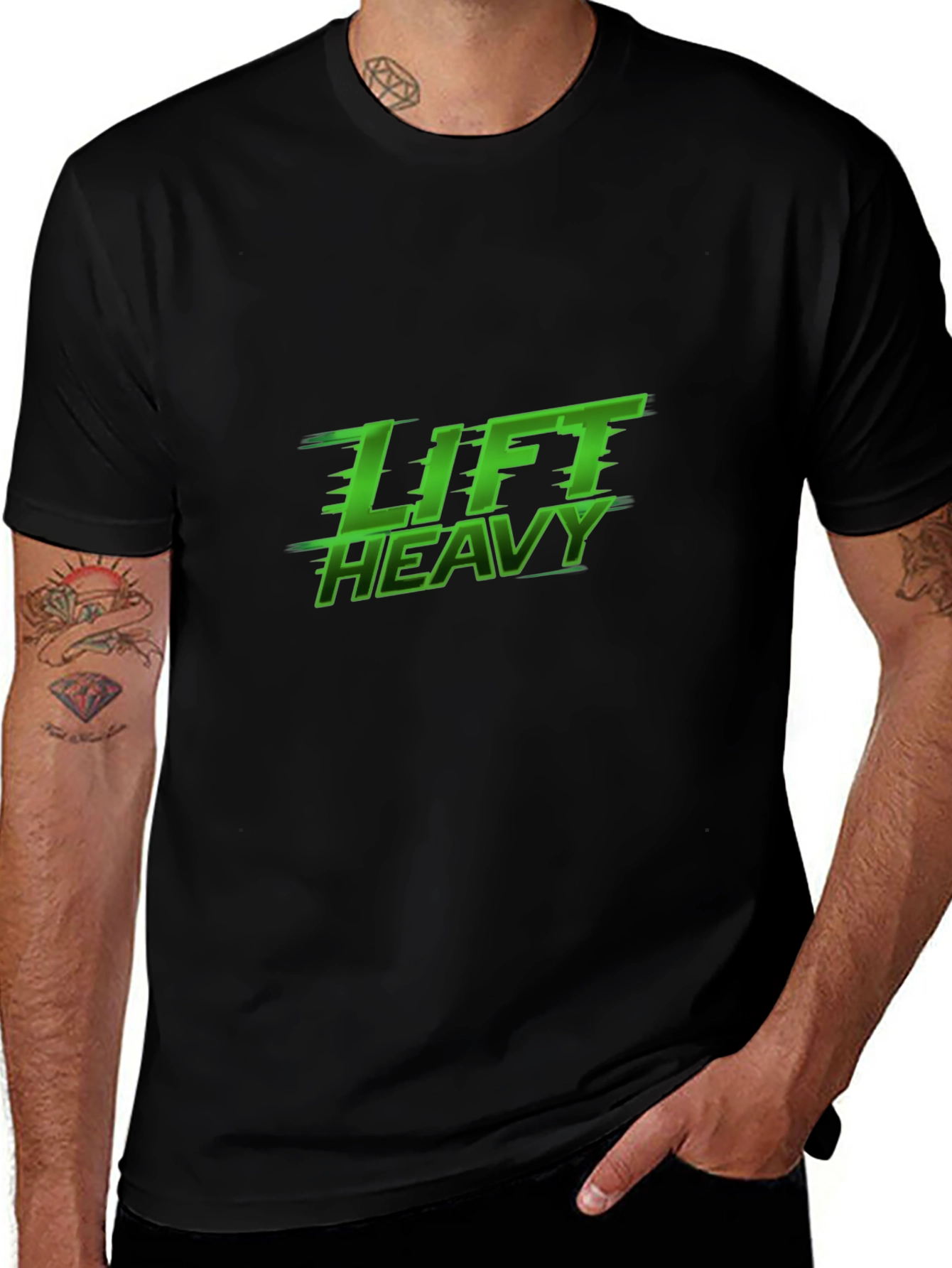 Lift Heavy Black T-Shirt