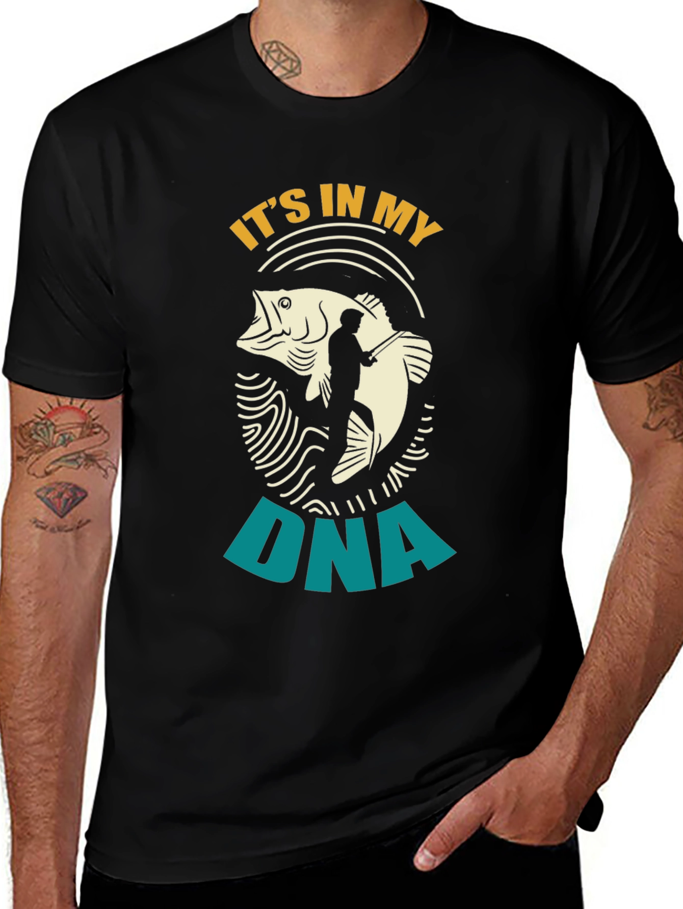 Its In My DNA Fishing T-Shirt