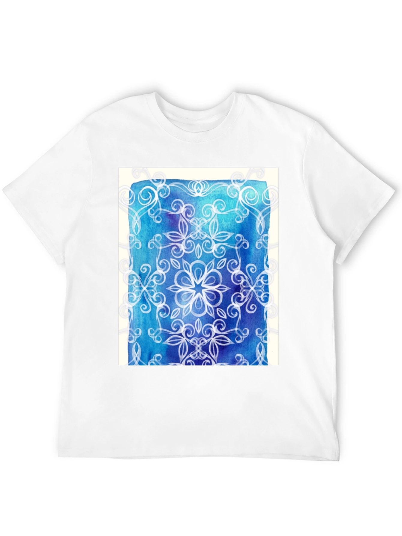Abstract Floral Mandala Graphic Tee