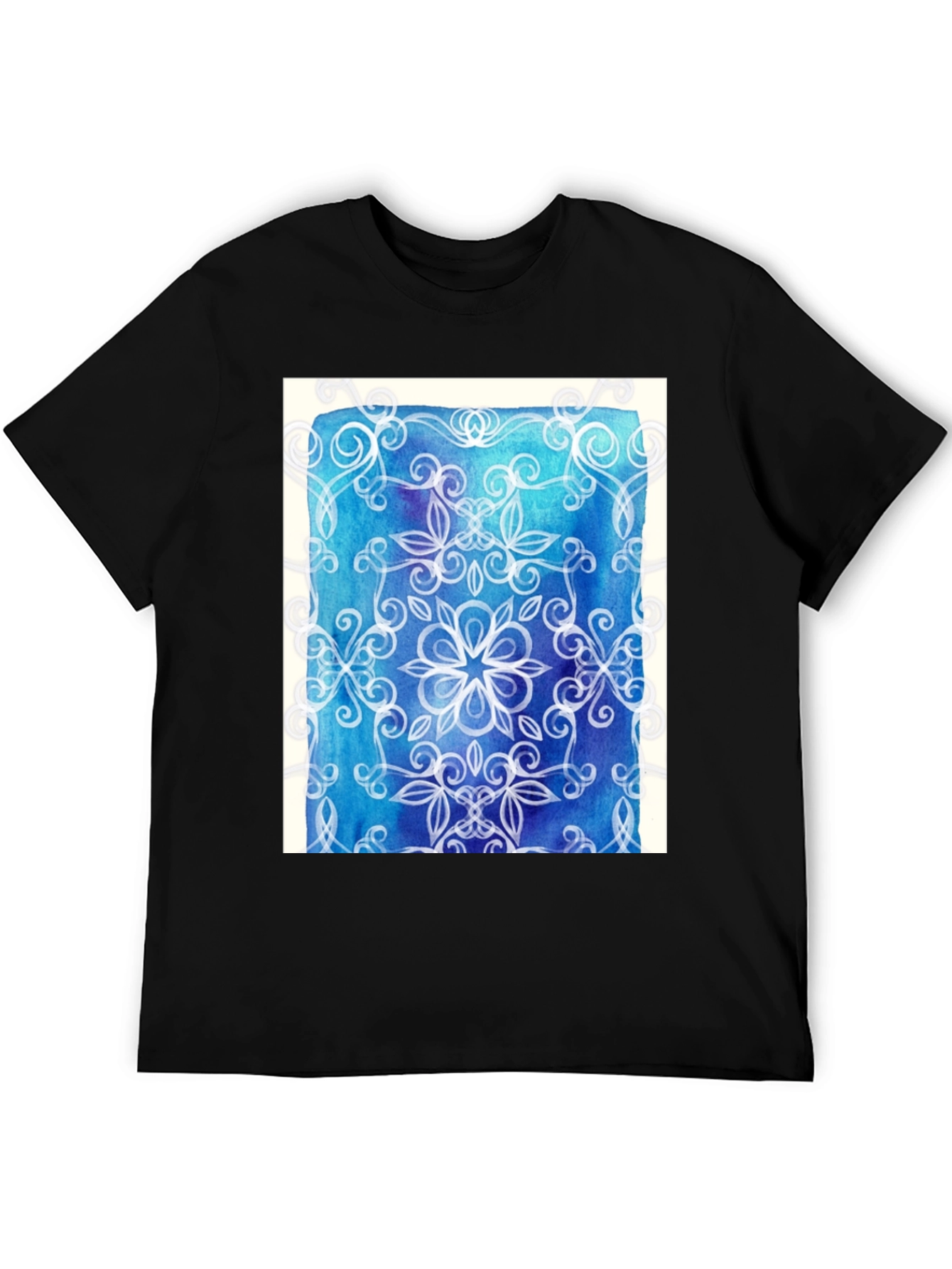 Abstract Floral Mandala Graphic Tee