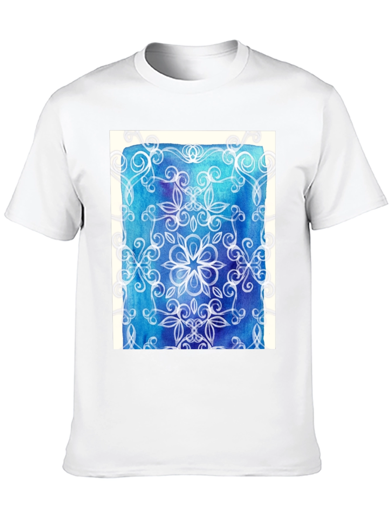 Abstract Floral Mandala Graphic Tee
