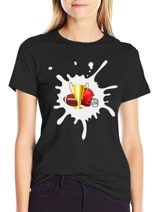 Football Trophy Graphic Tee