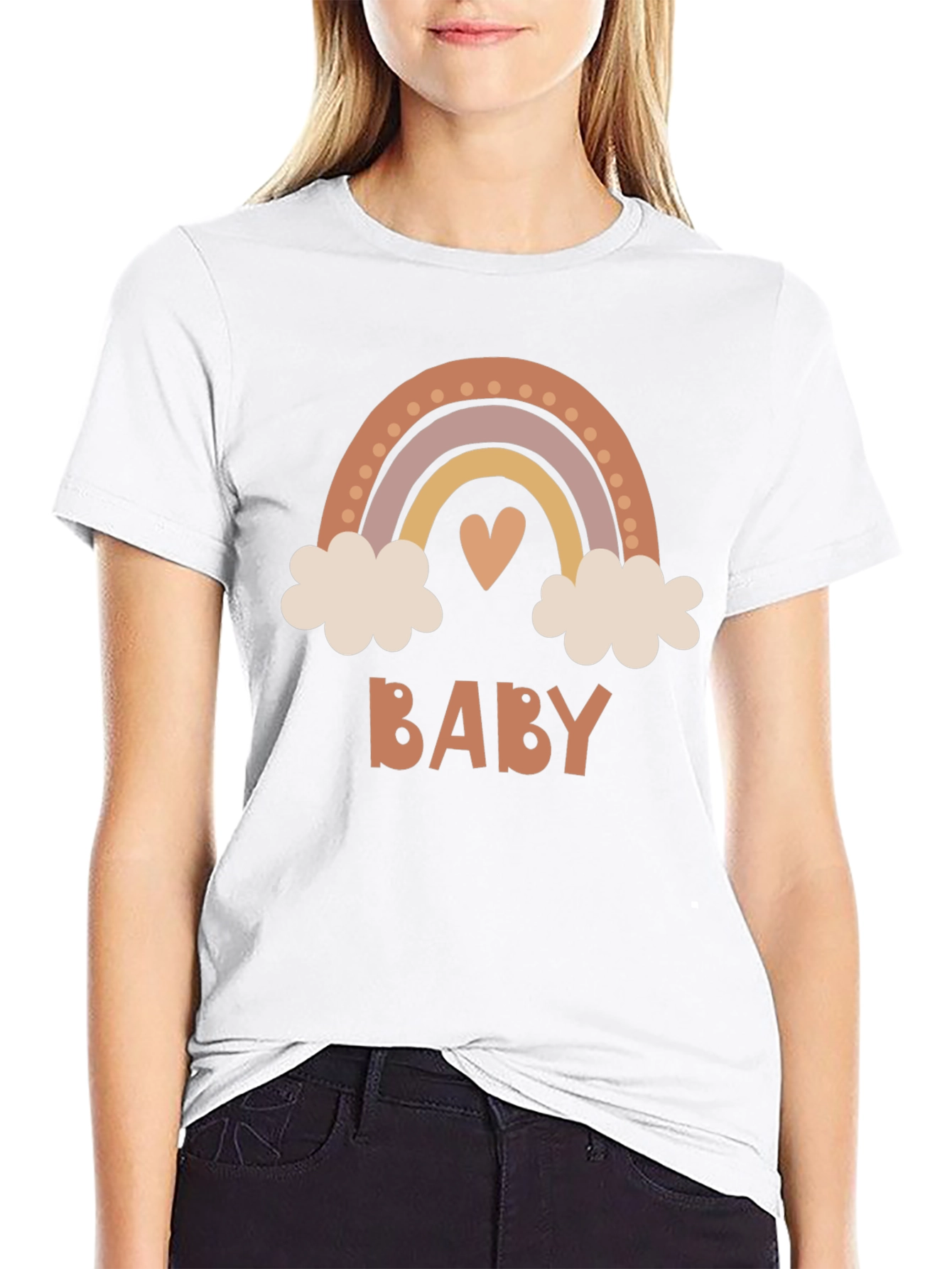 Boho Baby Rainbow Graphic Tee