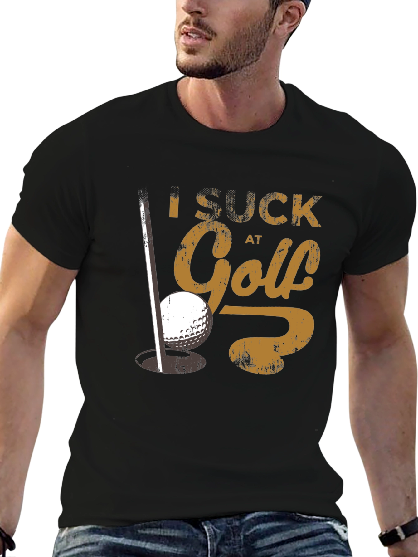 I Suck at Golf T-Shirt Funny Golfing Tee